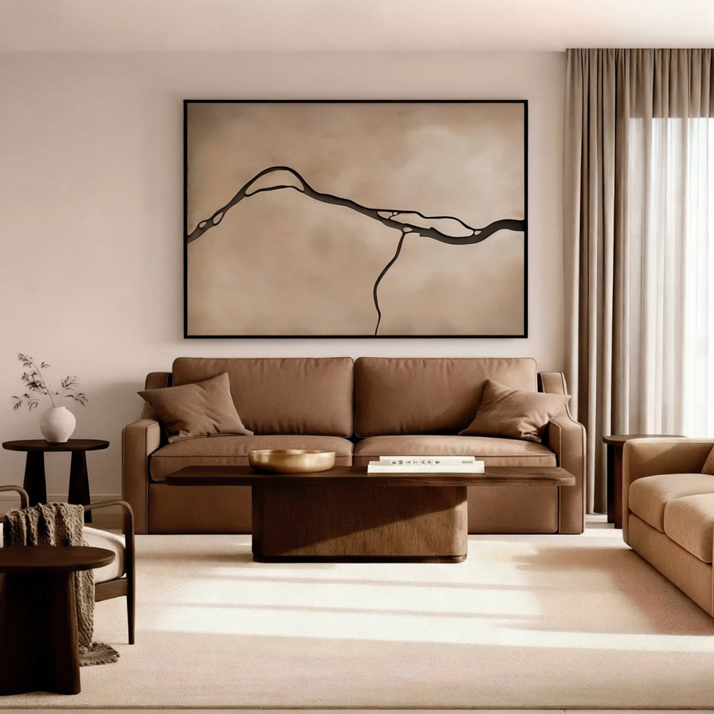 Диван Майк раскладной в интерьере в обивке: Art Vision Selesta 08. Фото 5