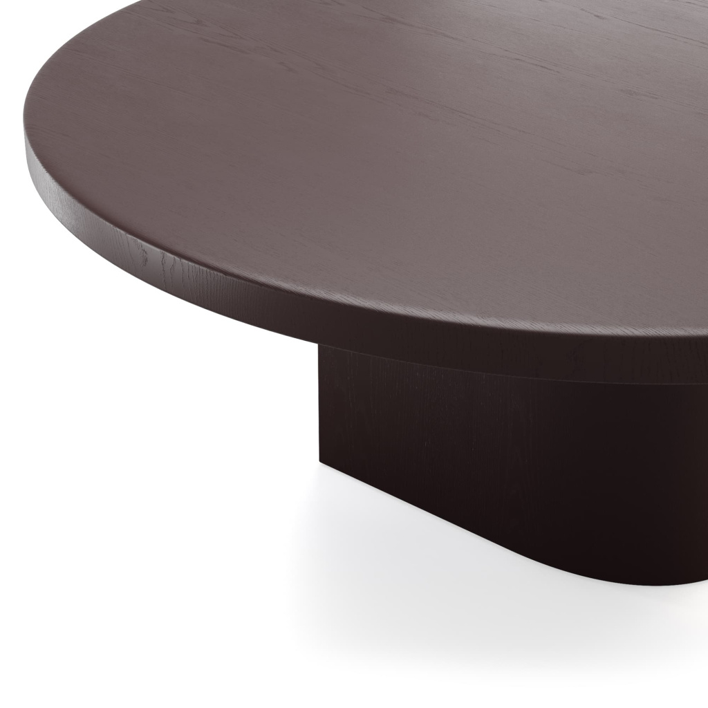 Круглый Журнальный стол Валентин шпон дуба журнальный. Фото 3