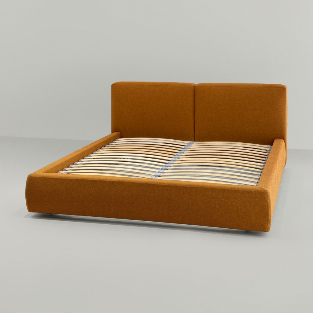 Кровать Рэн с подъемным механизмом в интерьере в обивке: Artex Austin 10 Golden Yellow. Фото 3