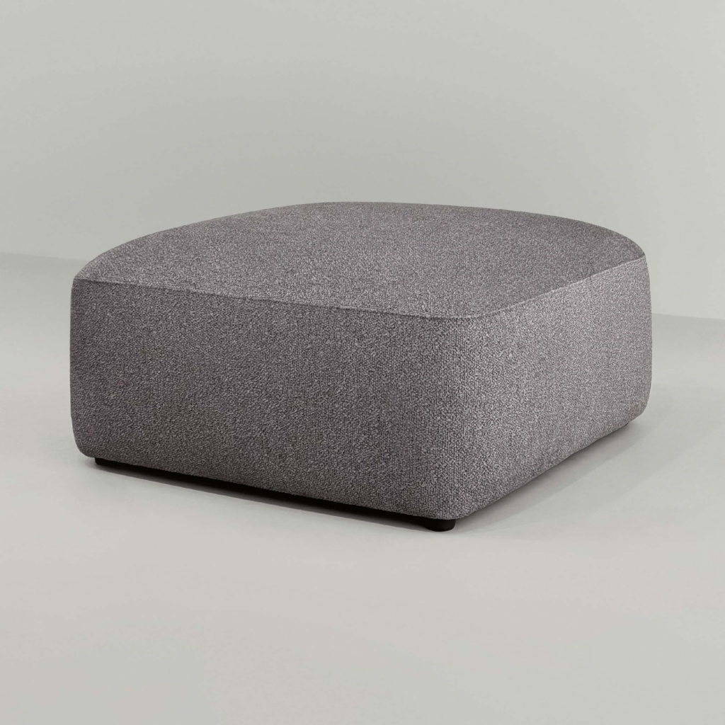 Пуф Кермит в интерьере в обивке: Domiart Bubble 04 Wool. Фото 4