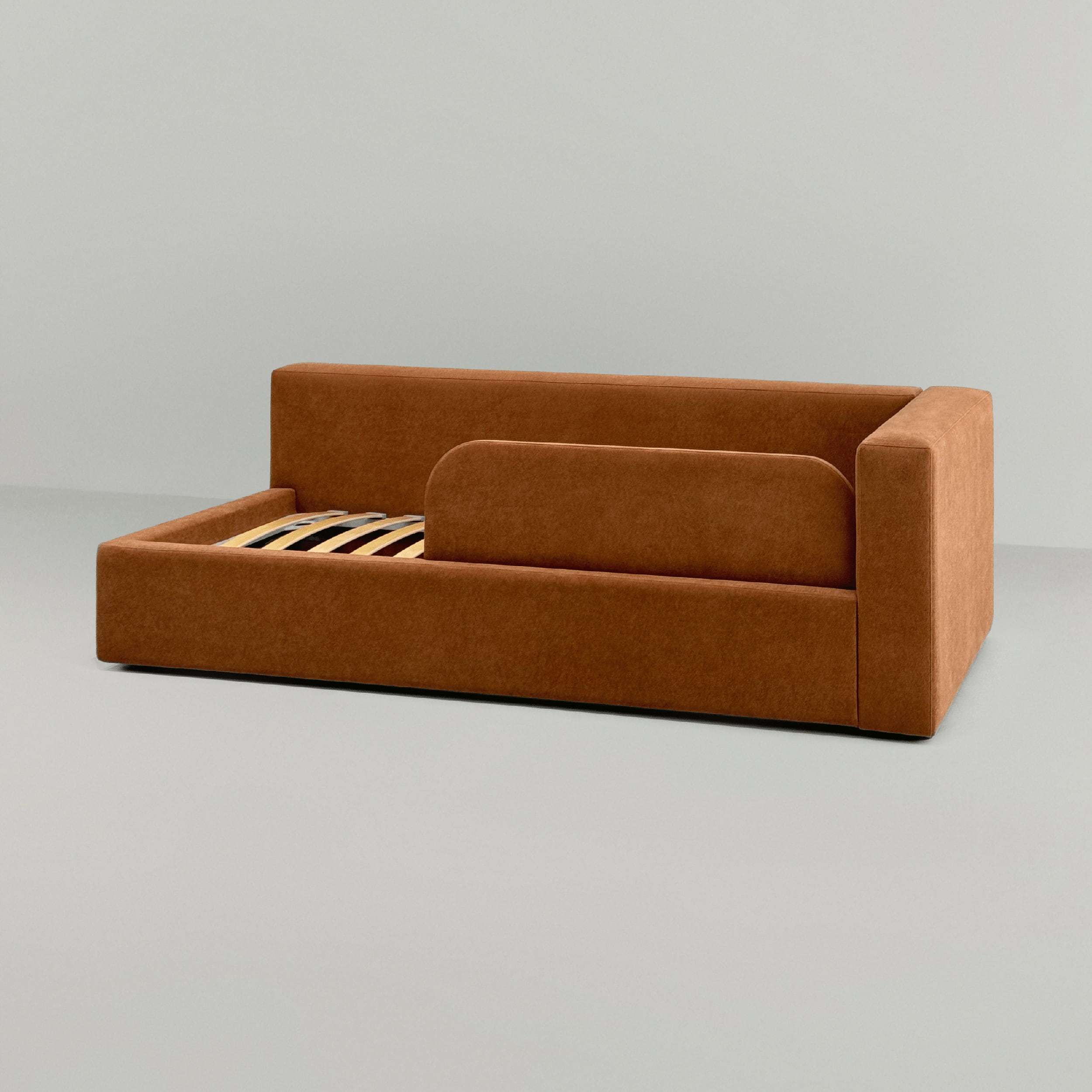 Детская кровать Мэни в интерьере в обивке: Domiart Barsa 810. Фото 11