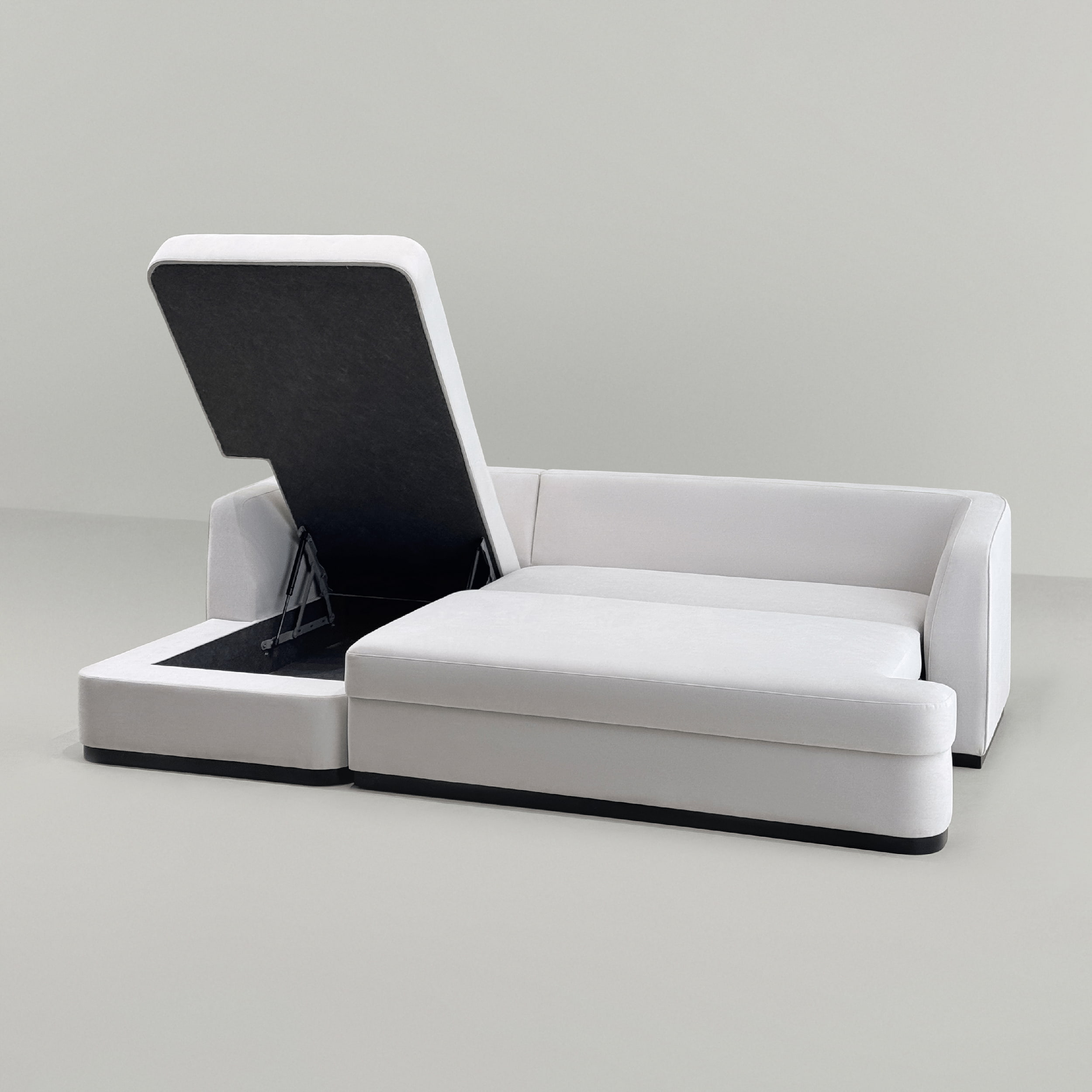 Диван Морти раскладной в интерьере в обивке: Egida Teddy 302. Фото 12