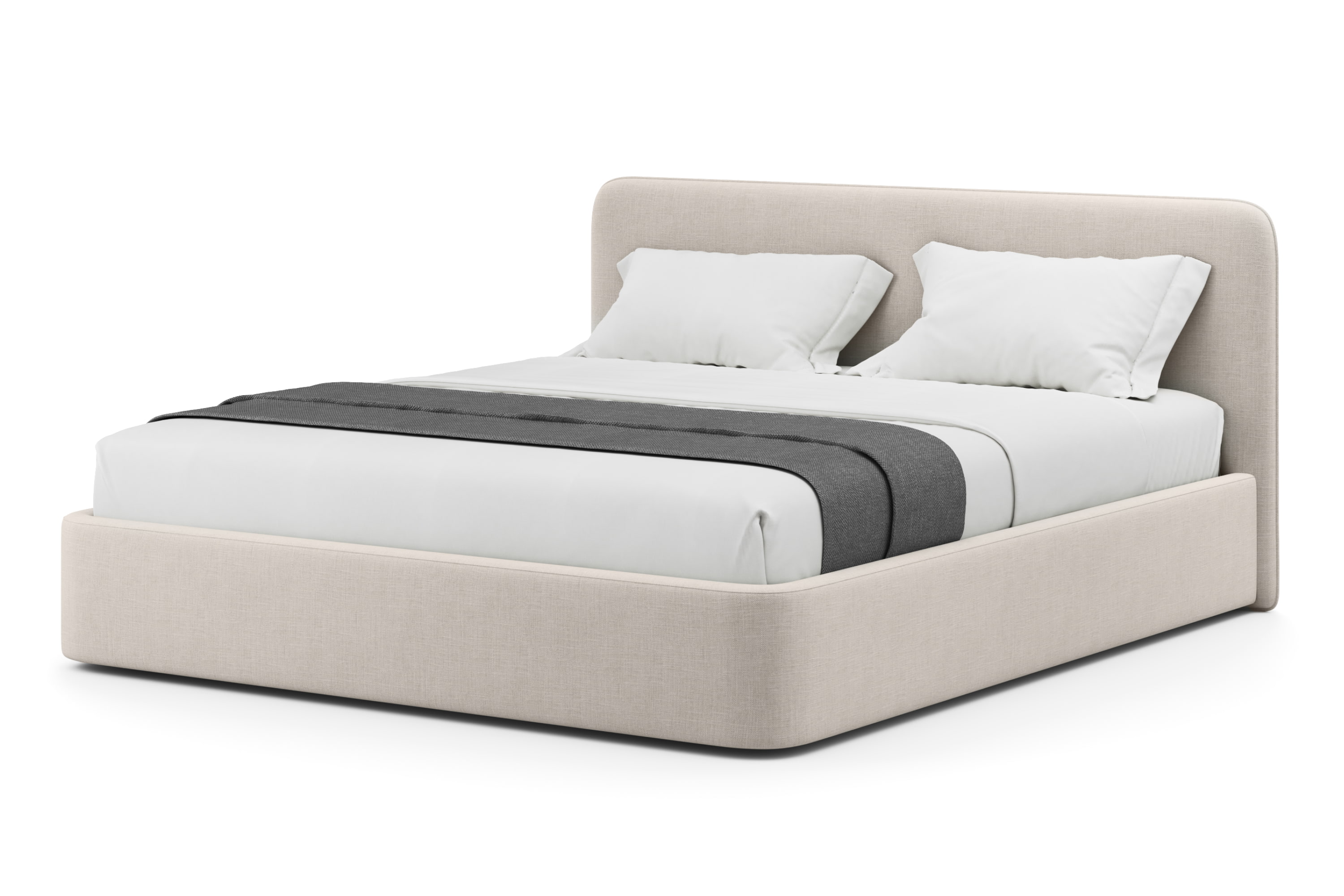 Кровать Барри 180 x 200 в шенилле Adriana с подъемным механизмом . Фото 2