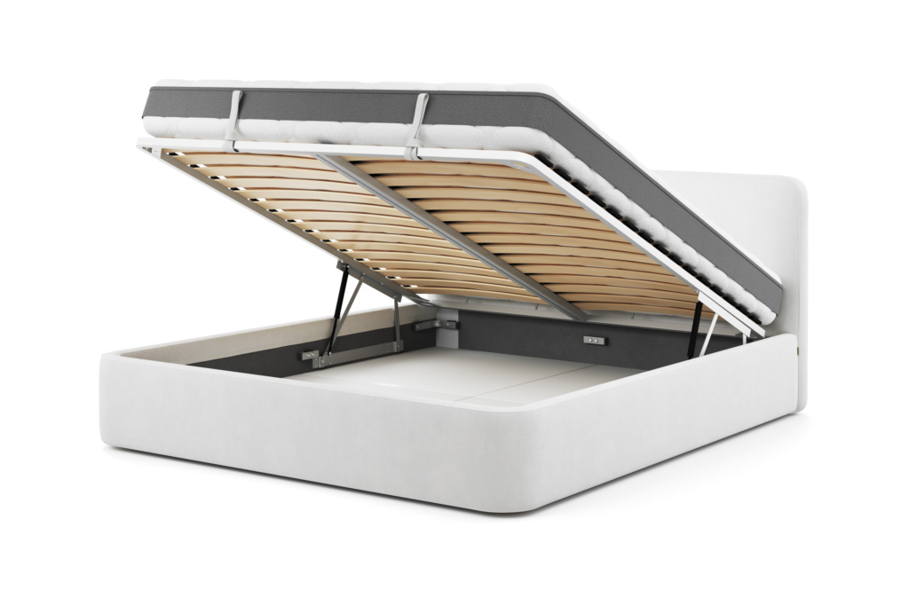 Кровать Бадди 160 x 200 в велюре Teddy с подъемным механизмом . Фото 5