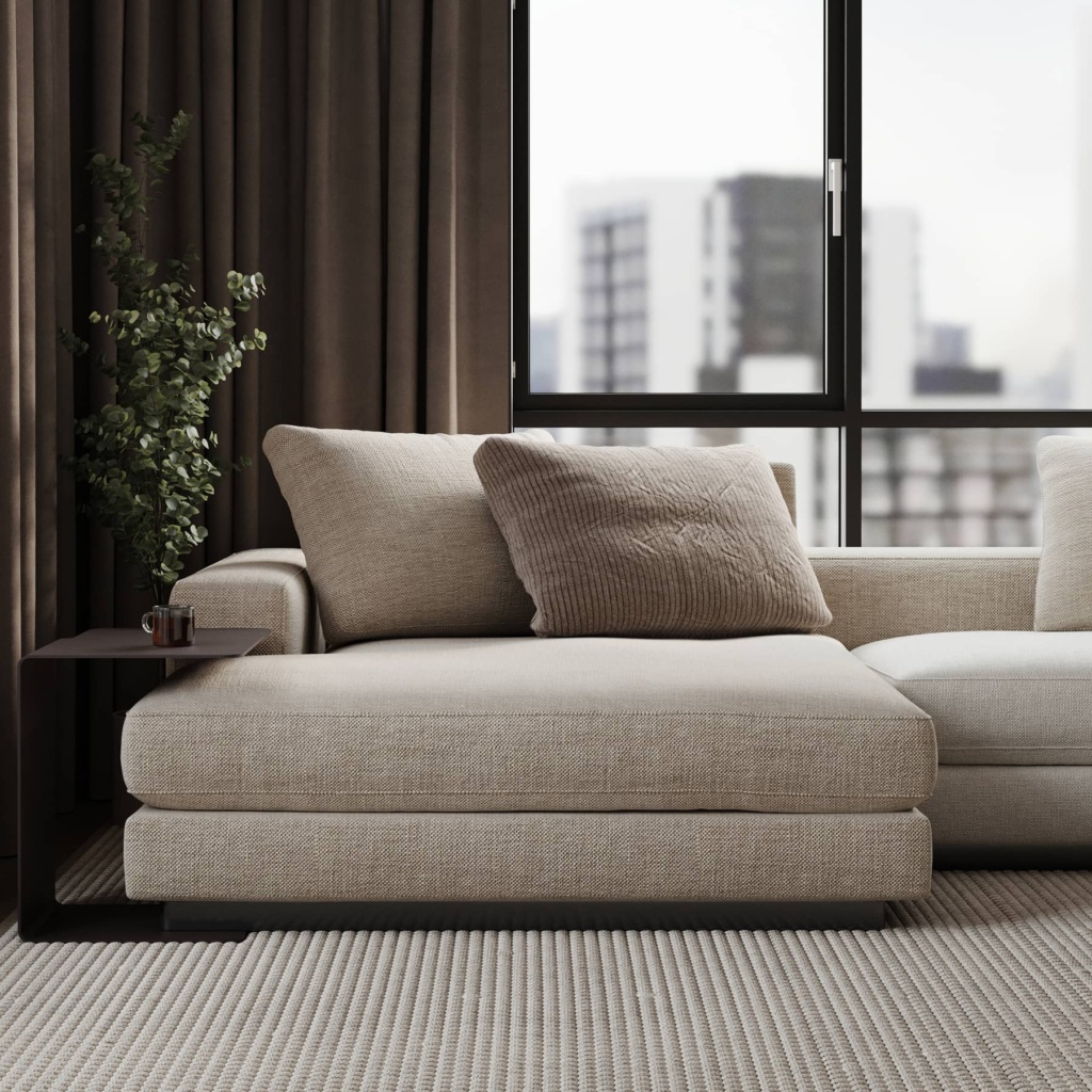 Диван Адам в интерьере в обивке: Fancy Fabric Adriana 03. Фото 2