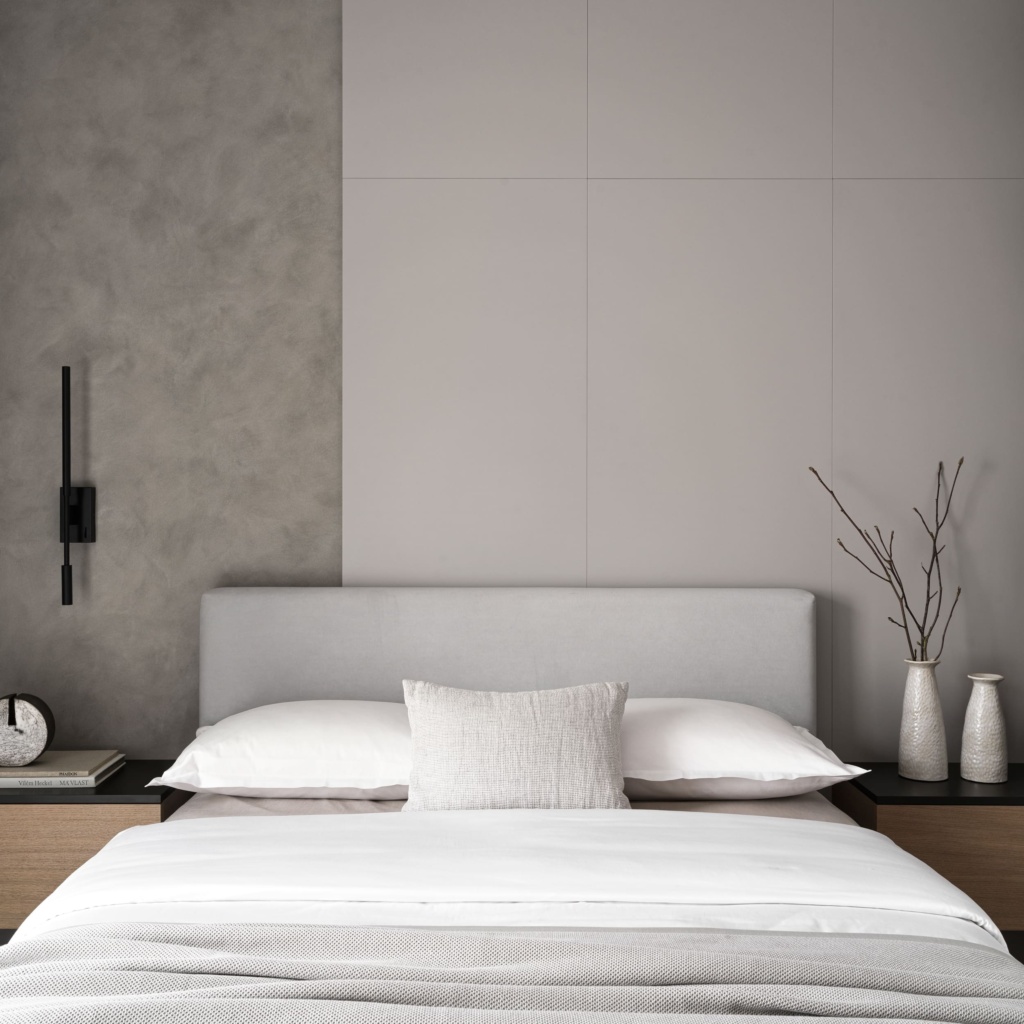 Кровать Кент с подъемным механизмом в интерьере в обивке: Egida Teddy 313, дизайн от: Osome. Фото 6