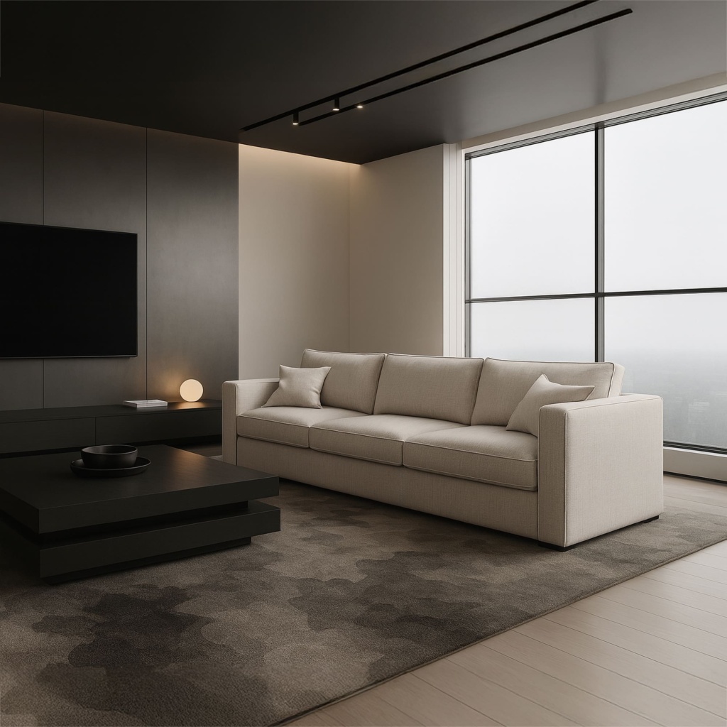 Диван Стив раскладной в интерьере в обивке: Nortex Essence 02. Фото 5