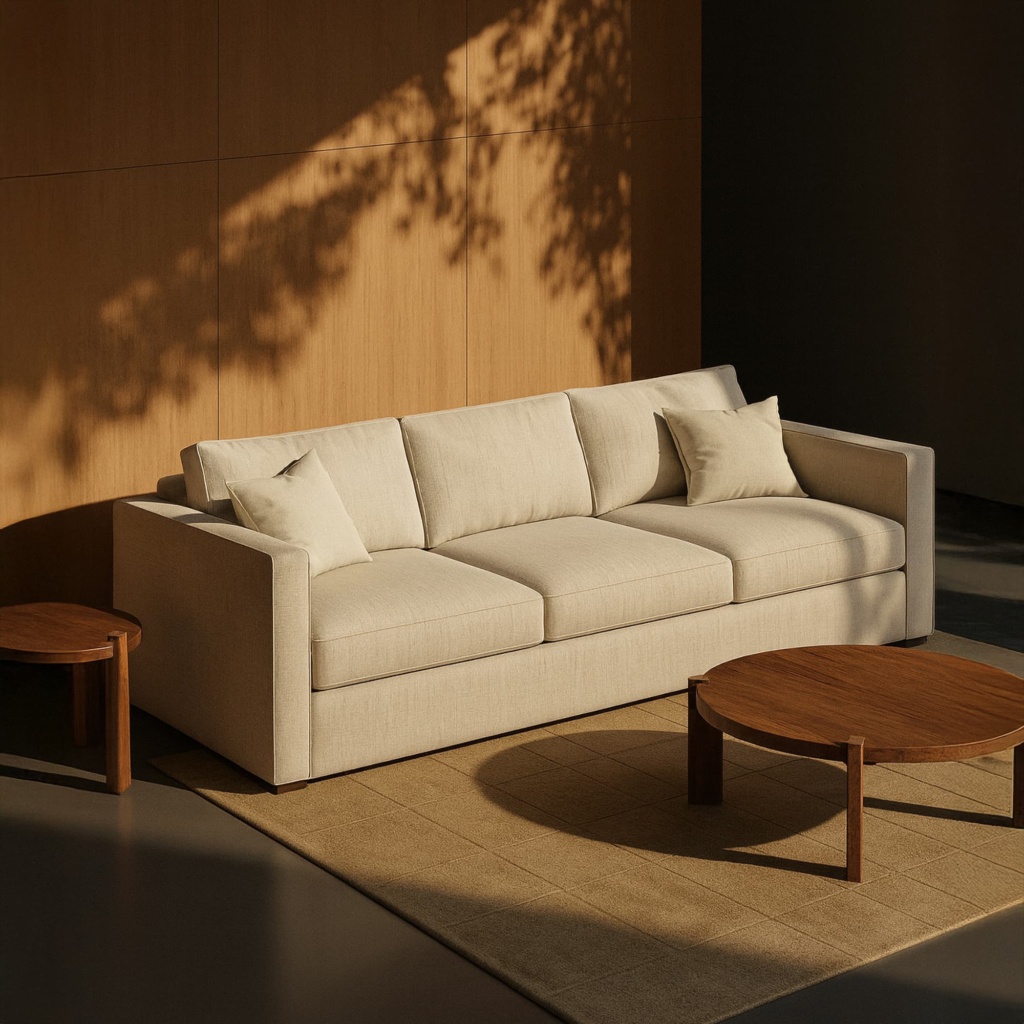 Диван Стив раскладной в интерьере в обивке: Nortex Essence 02. Фото 3