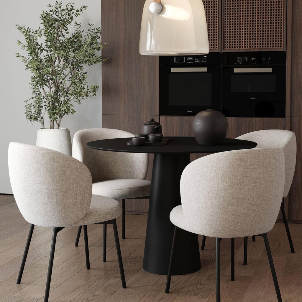 Стул Том в интерьере в обивке: Melange 950. Фото 1