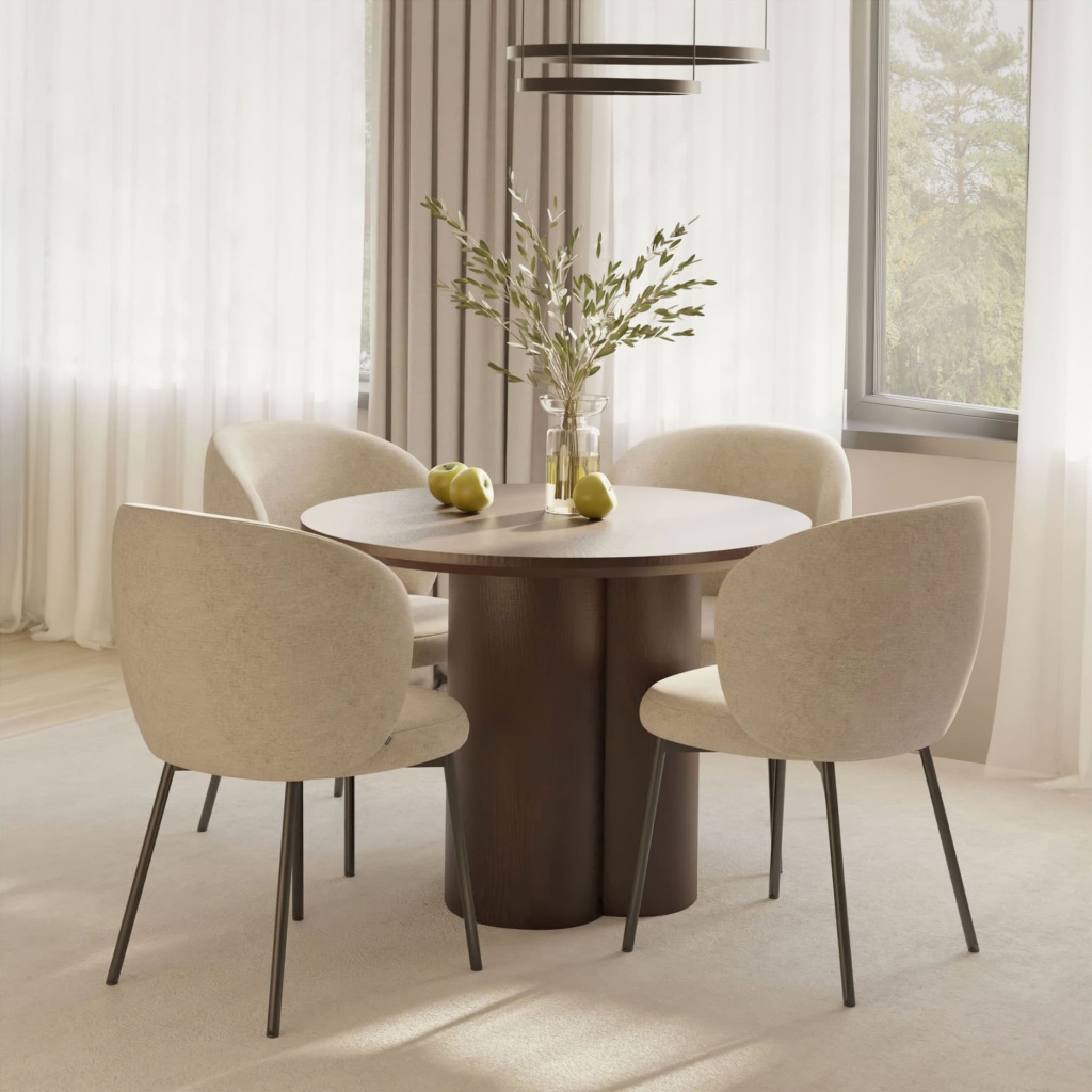 Обеденный стол Валентин шпон дуба в интерьере. Фото 1