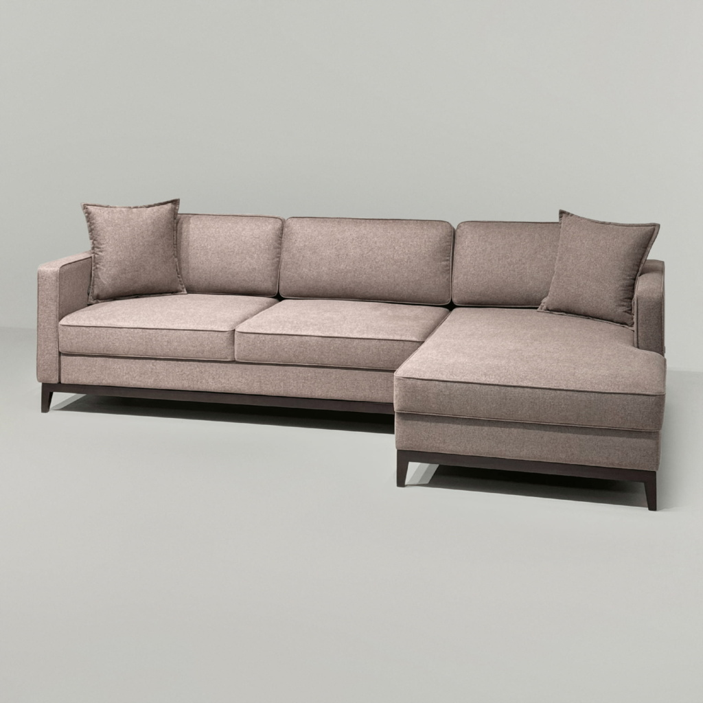 Диван Стив на ножках раскладной в интерьере в обивке: Artex Austin 03. Фото 17