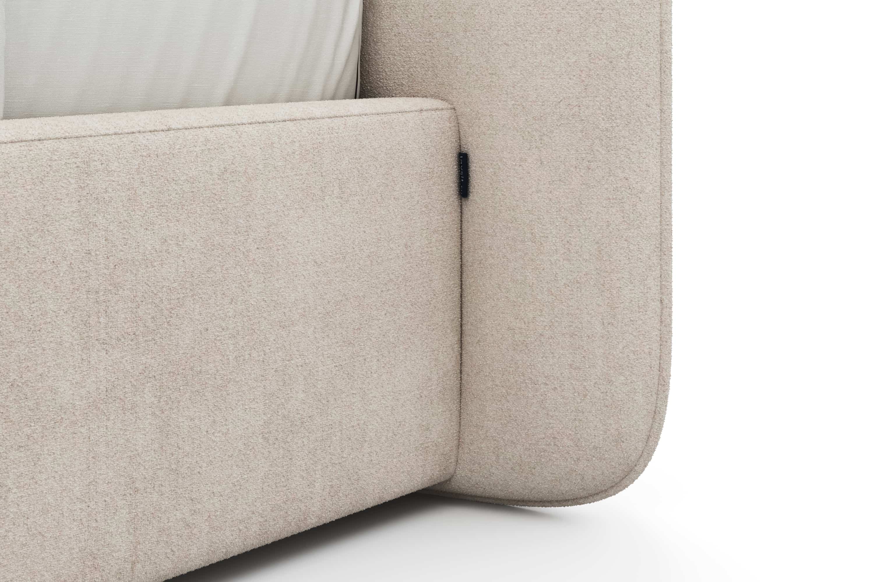 Кровать Барри 180 x 200 в букле Clarins с подъемным механизмом . Фото 5