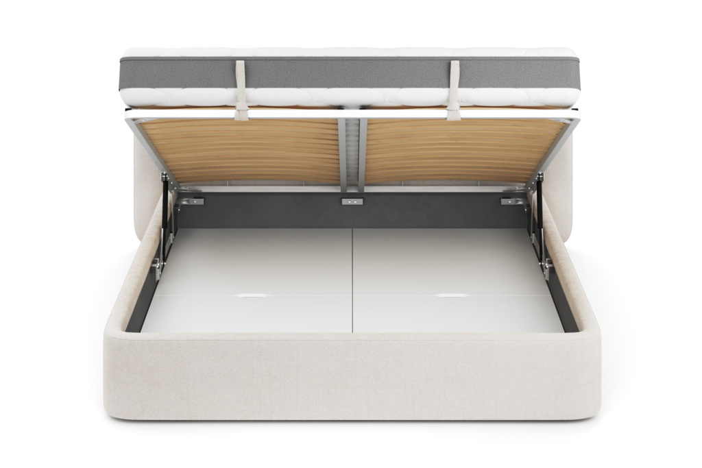 Кровать Барри 180 x 200 в букле Clarins с подъемным механизмом . Фото 6