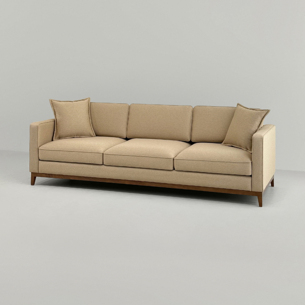 Диван Стив на ножках раскладной в интерьере в обивке: Artex Braid 47. Фото 5