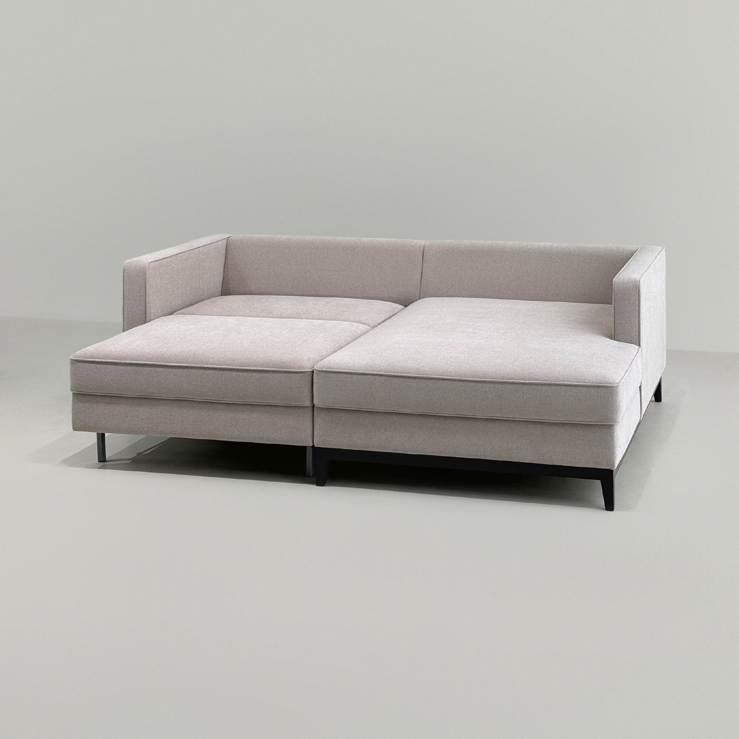 Диван Стив на ножках раскладной в интерьере в обивке: Союз-м Clarins 131 / Союз-м Clarins 230. Фото 10