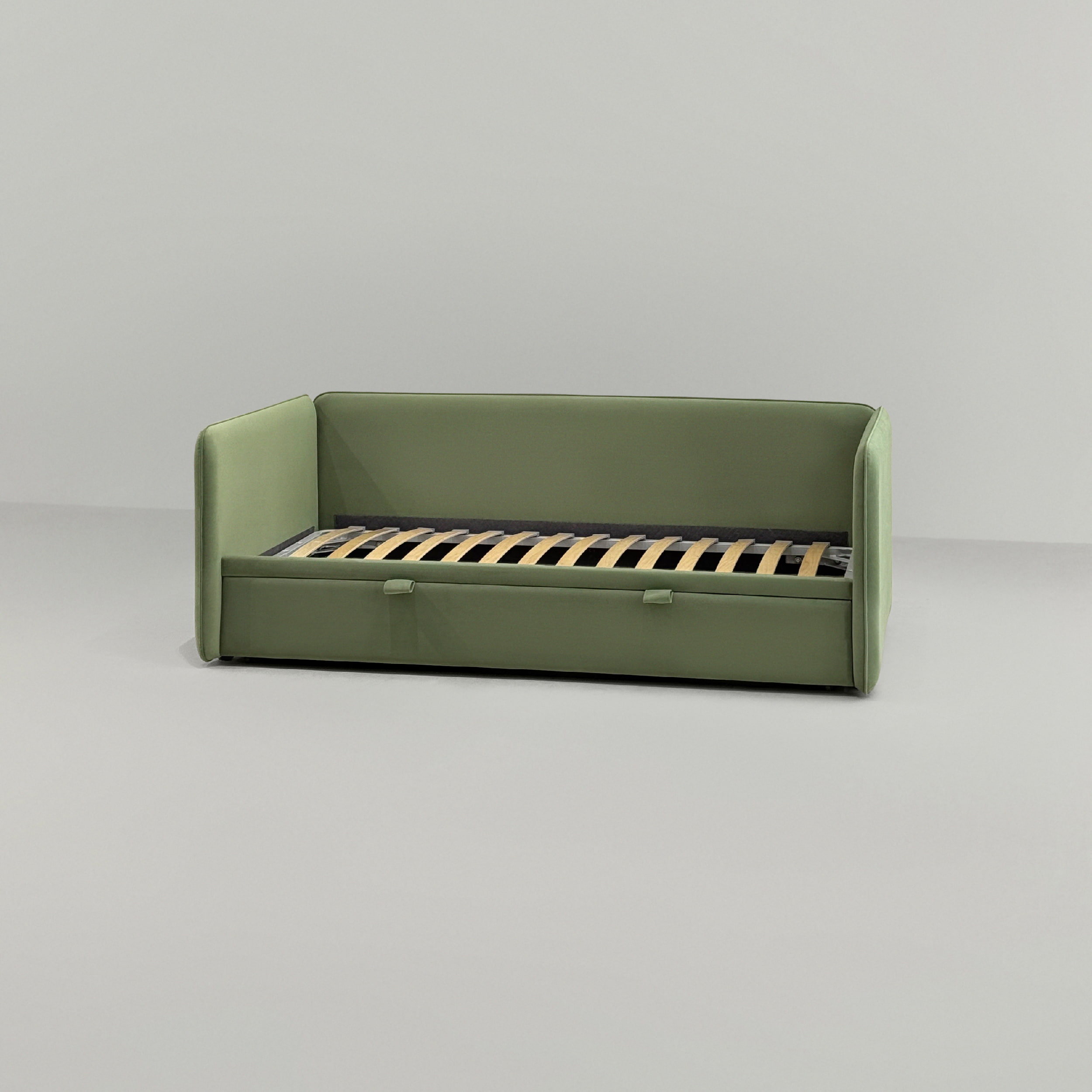 Детская кровать Берт в интерьере в обивке: Egida Teddy 917. Фото 7