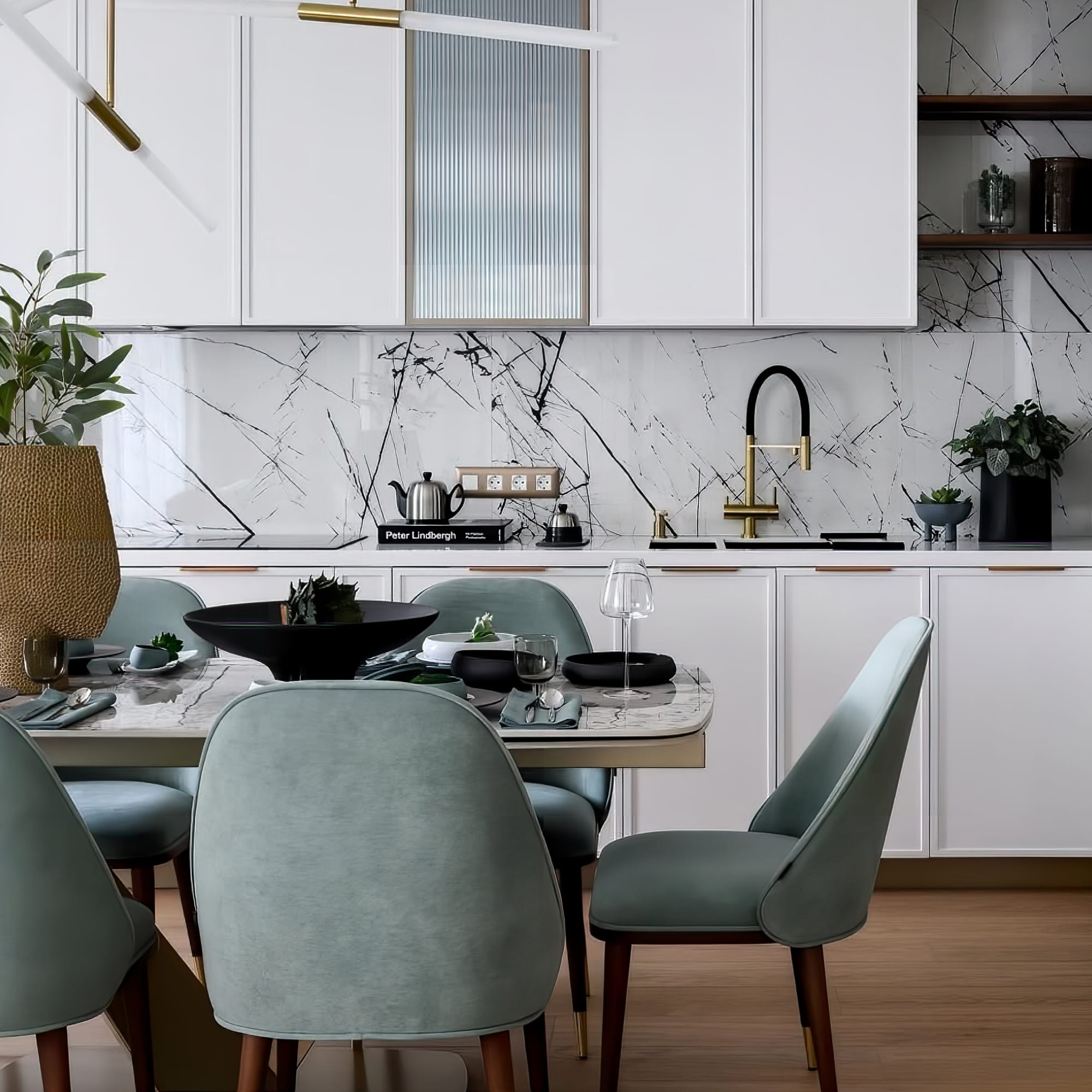 Стул Ромео в интерьере в обивке: Ritz 10012, дизайн от: D`POLLY. Фото 1