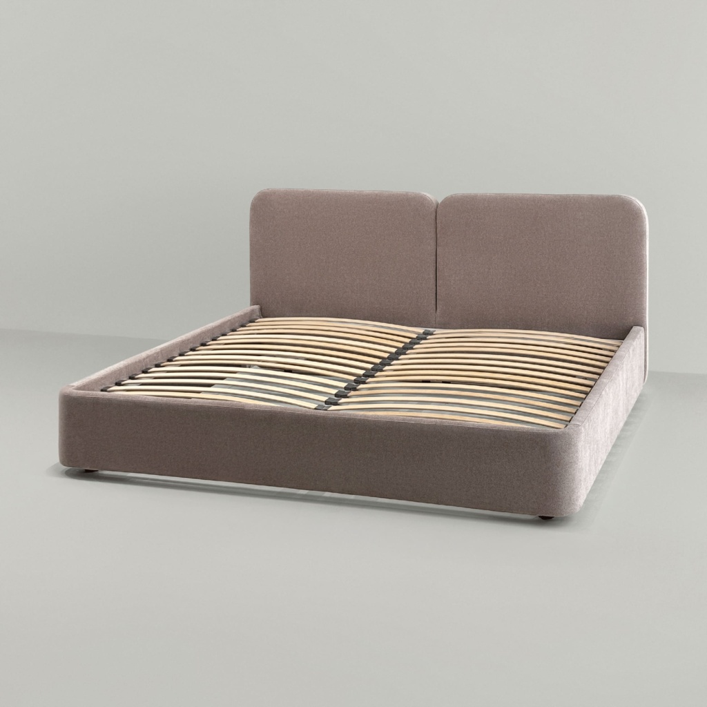 Кровать Тадао с подъемным механизмом в интерьере в обивке: Союз-м Clarins 230. Фото 14