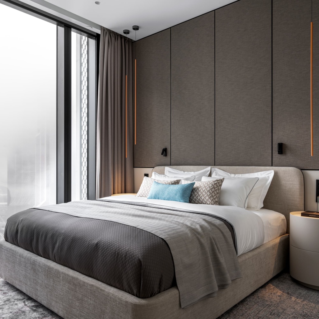 Подиумная кровать Барри в интерьере, дизайн от: Кристина Кораблина. Фото 9