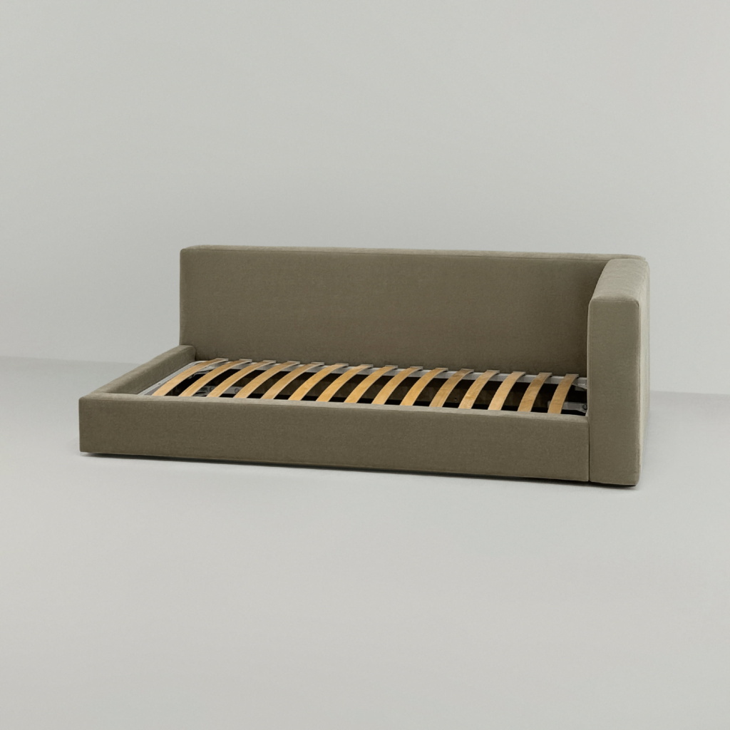 Детская кровать Мэни в интерьере в обивке: Egida Teddy 910. Фото 13