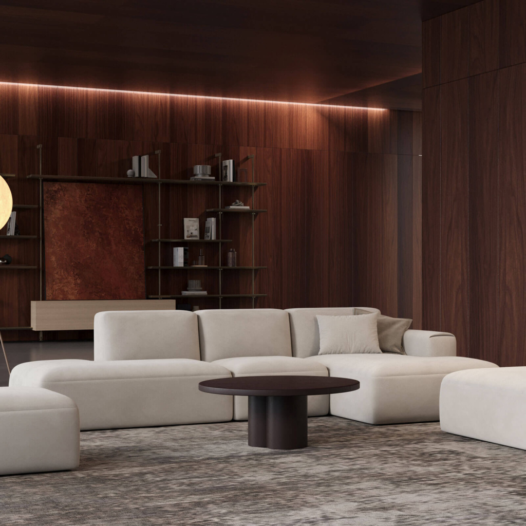 Интерьерное фото мягкой мебели. Обивка: Domiart Zenit 02. Фото 8