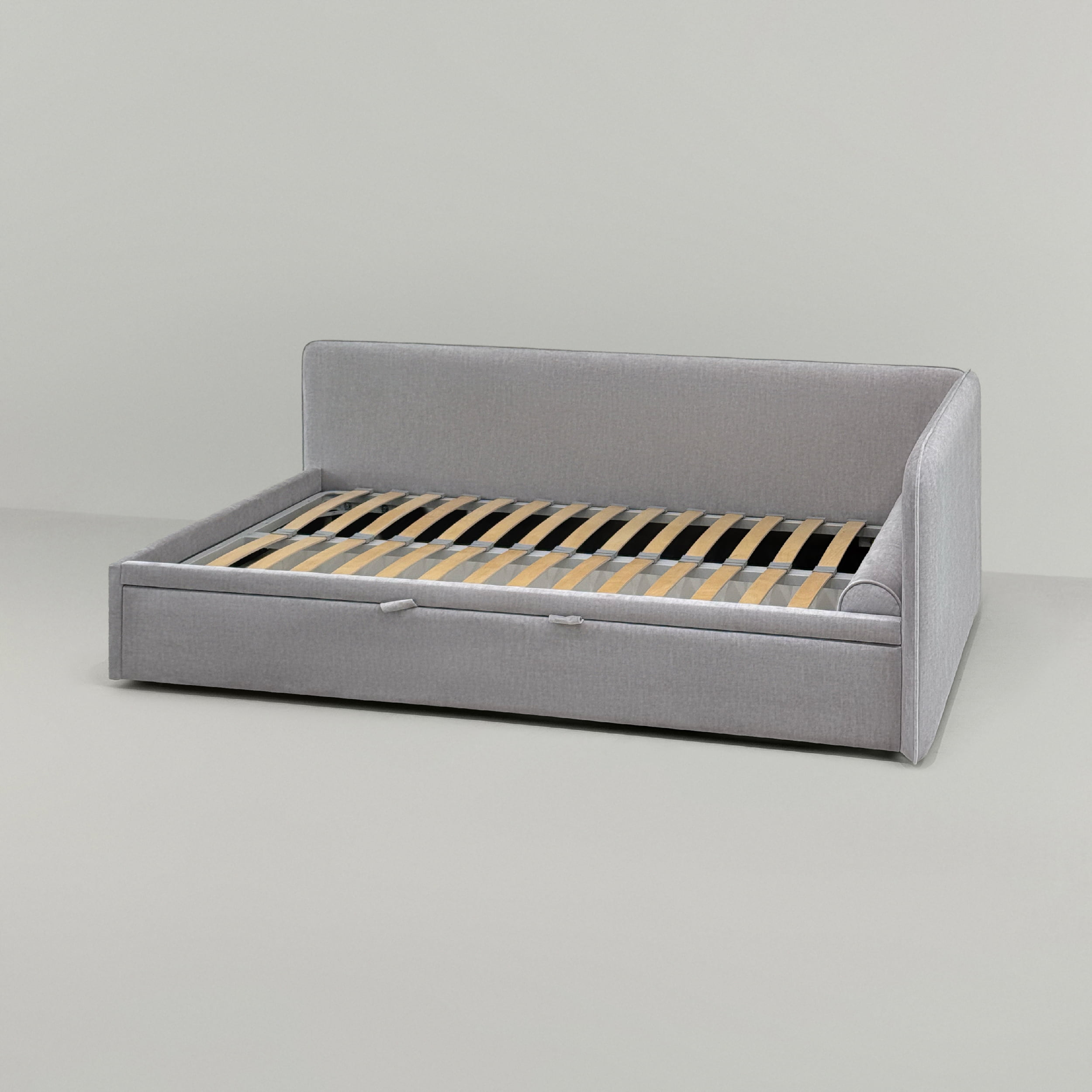 Детская кровать Берт с одним бортом в интерьере в обивке: Domiart Missoni 18. Фото 9