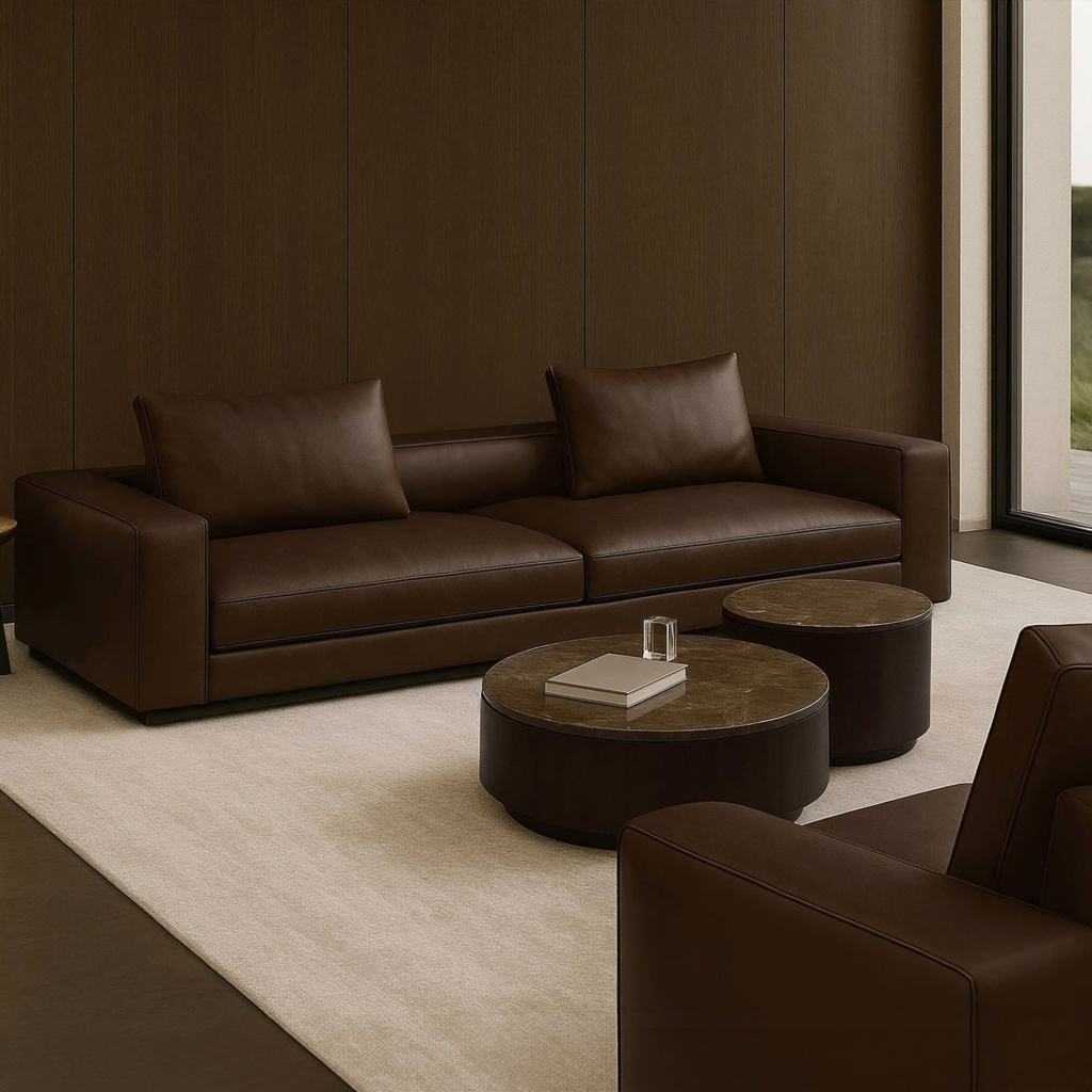 Диван Адам в интерьере в обивке: Tanishq Dk.Brown. Фото 12