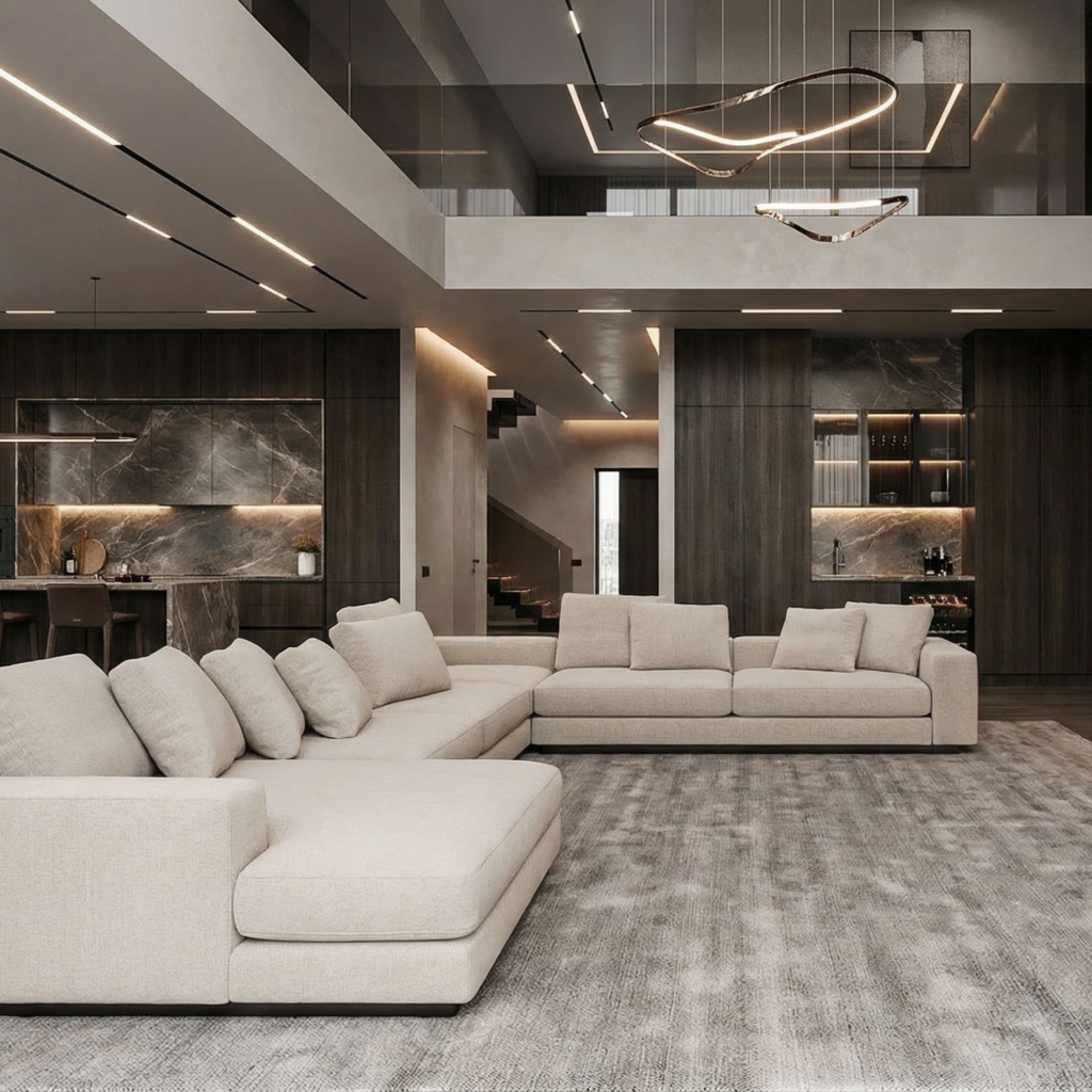 Диван Адам в интерьере в обивке: Fancy Fabric Adriana 02. Фото 8