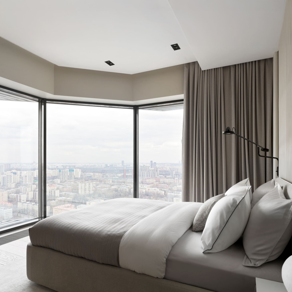 Кровать Барри с подъемным механизмом в интерьере в обивке: Nortex Matrix 1 Cream, дизайн от: Osome. Фото 9