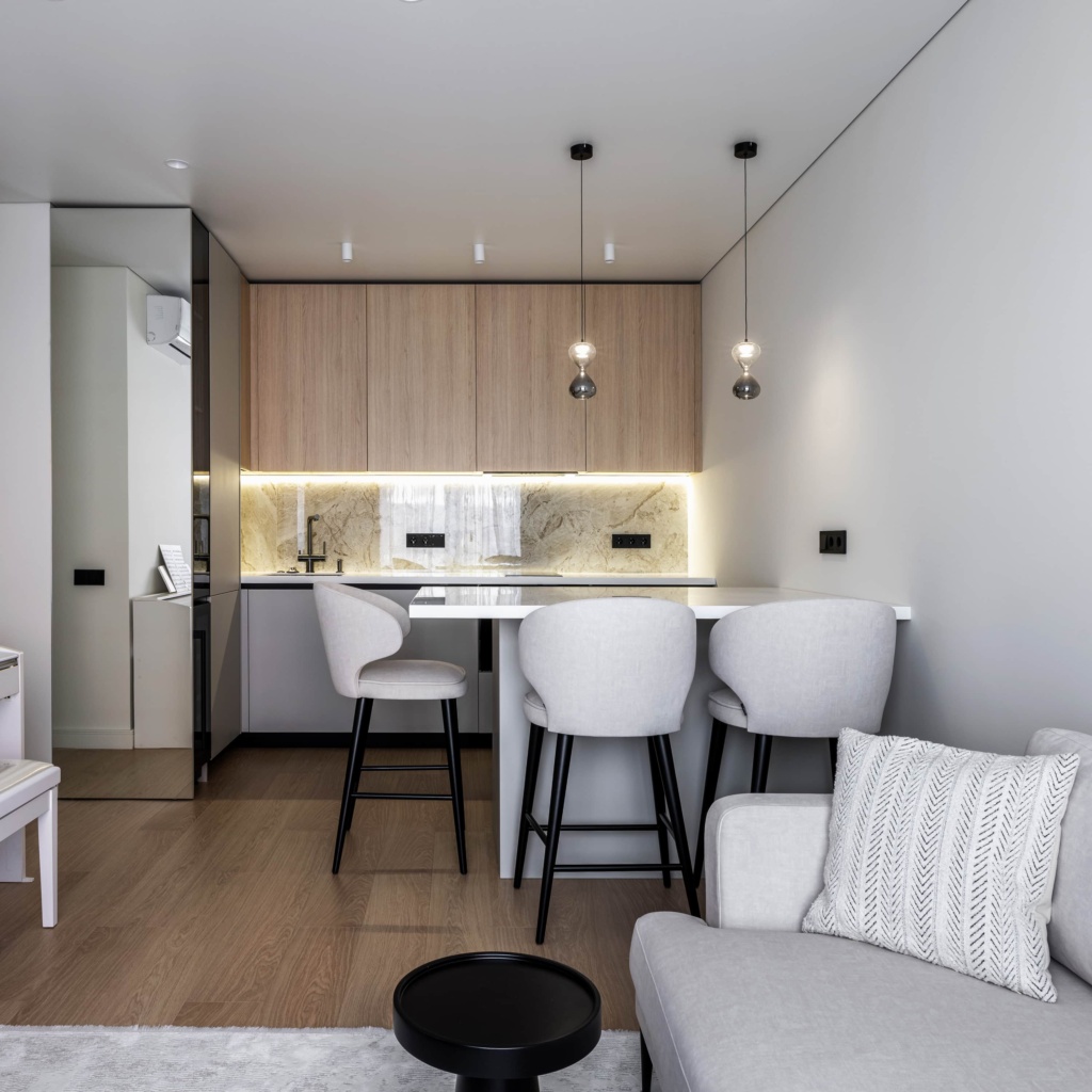 Барный стул Вито в интерьере в обивке: Missoni 18, дизайн от: Виктория Сёмина. Фото 1