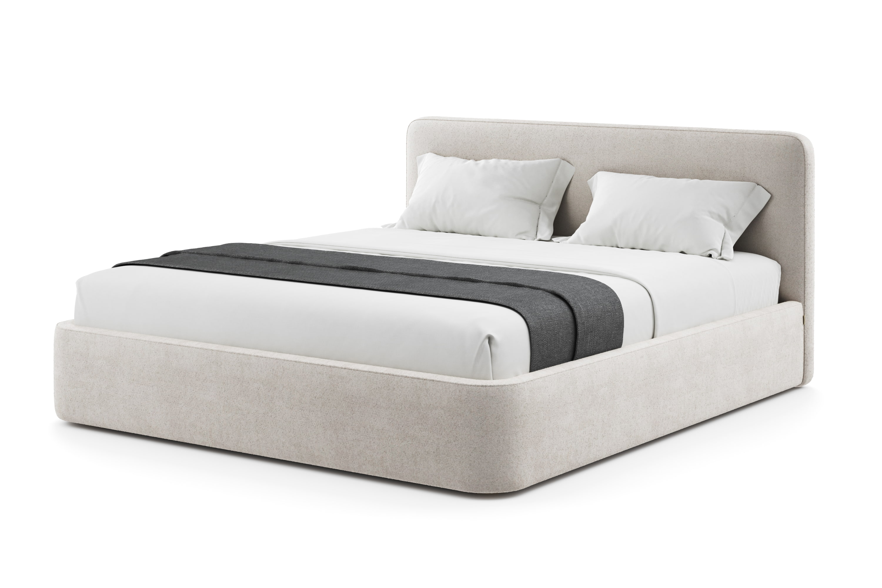 Кровать Бадди 180 x 200 в букле Clarins с подъемным механизмом . Фото 2