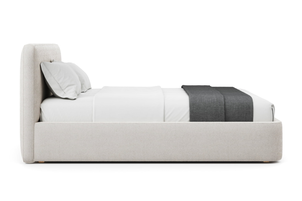 Кровать Бадди 160 x 200 в букле Clarins с подъемным механизмом . Фото 4