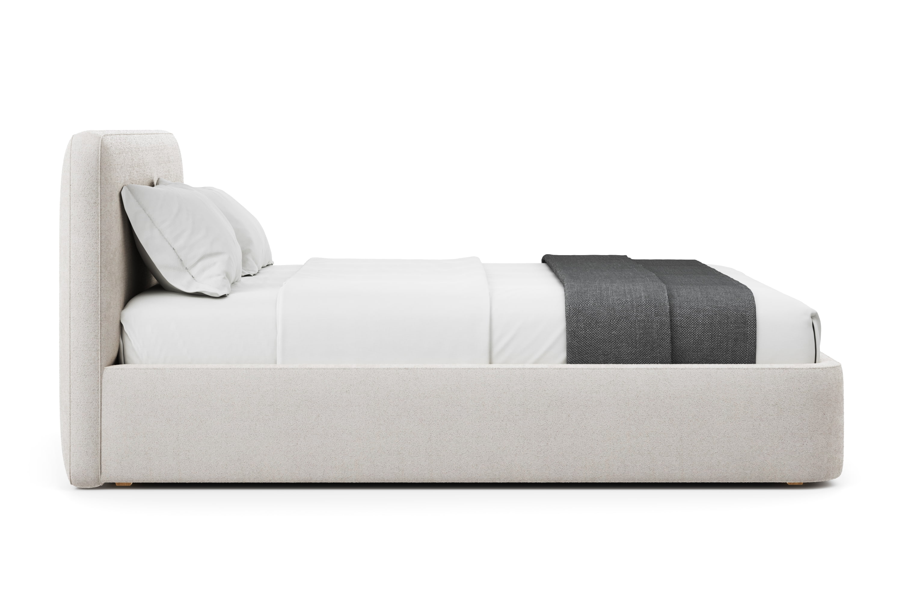 Кровать Бадди 180 x 200 в букле Clarins с подъемным механизмом . Фото 4