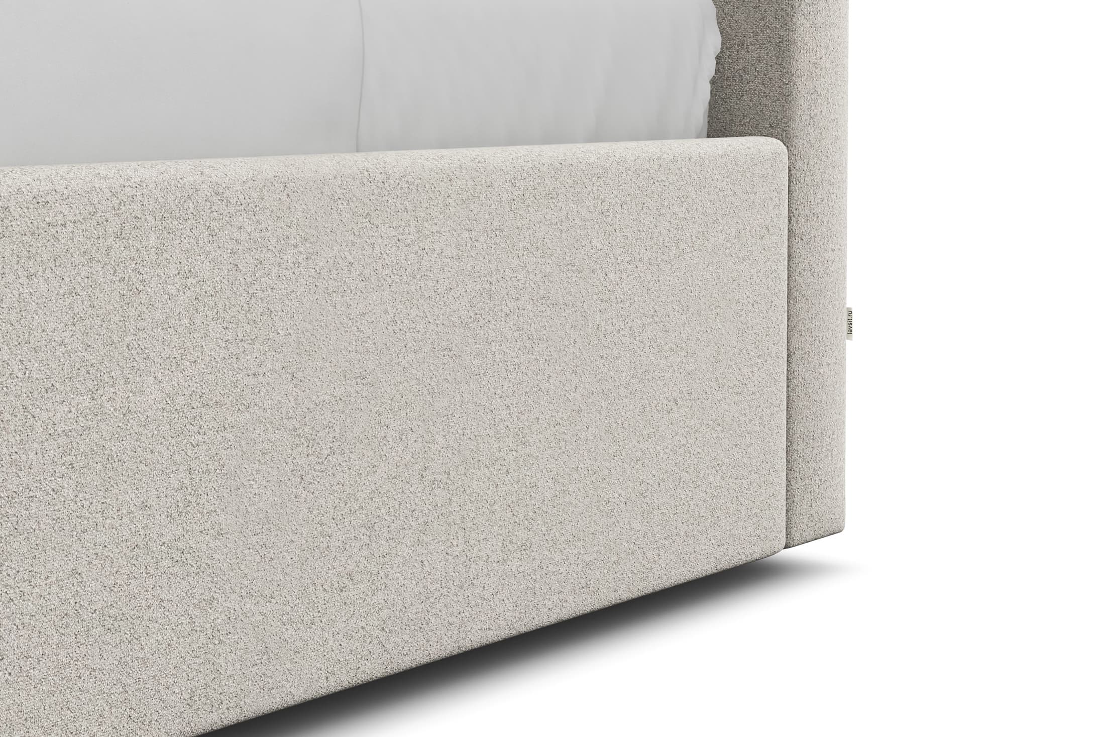 Кровать Кент 160 x 200 в букле Clarins с подъемным механизмом . Фото 4