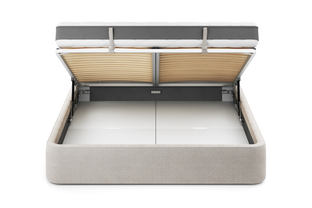 Кровать Бадди 180 x 200 в букле Clarins с подъемным механизмом . Фото 6