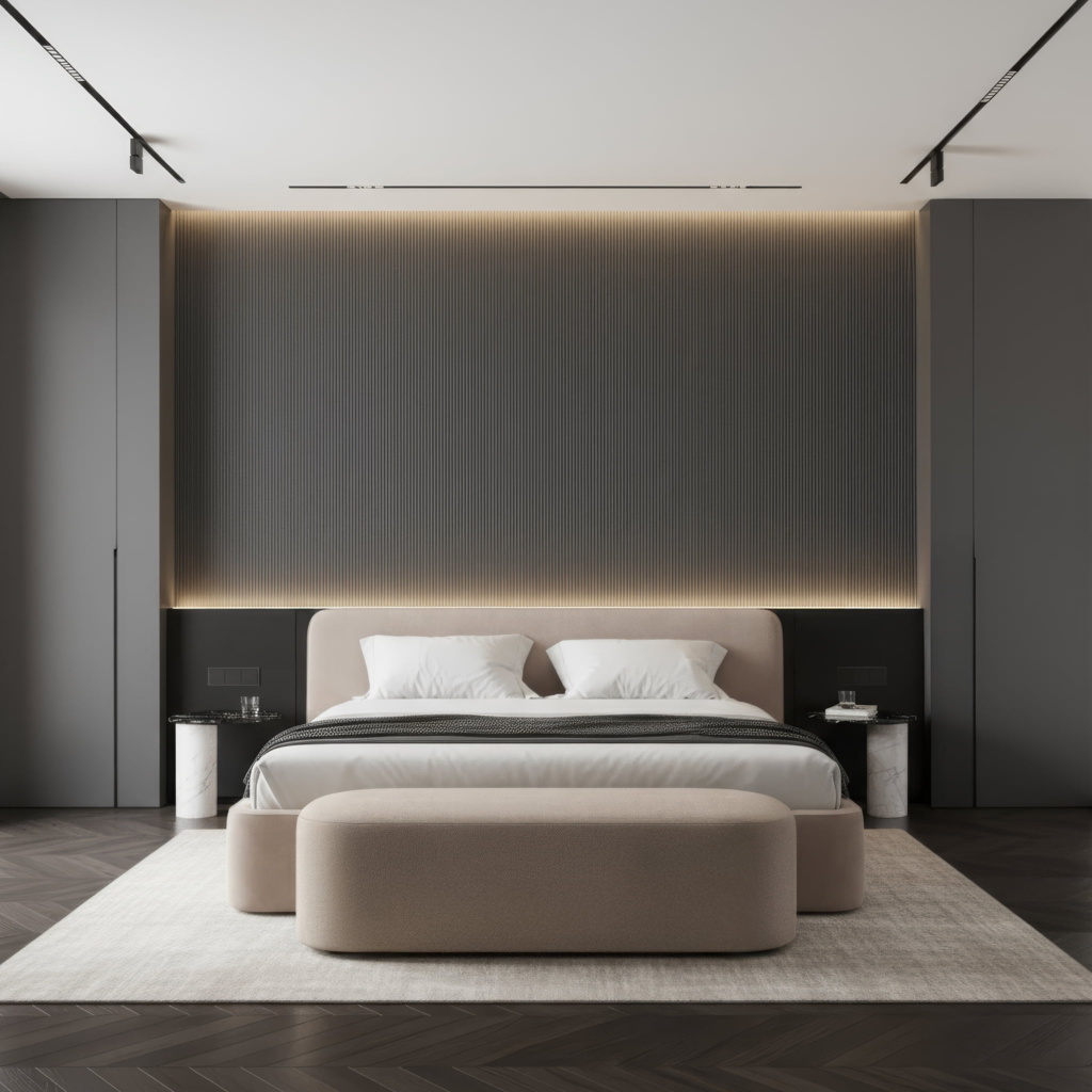 Банкетка Марс в интерьере в обивке: Art Vision Selesta 39. Фото 5