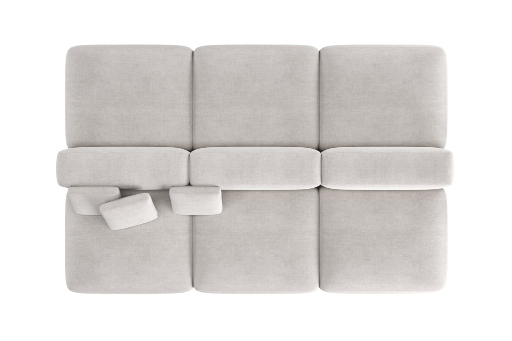 Прямой Диван Кермит двусторонний трехместный. Фото 8