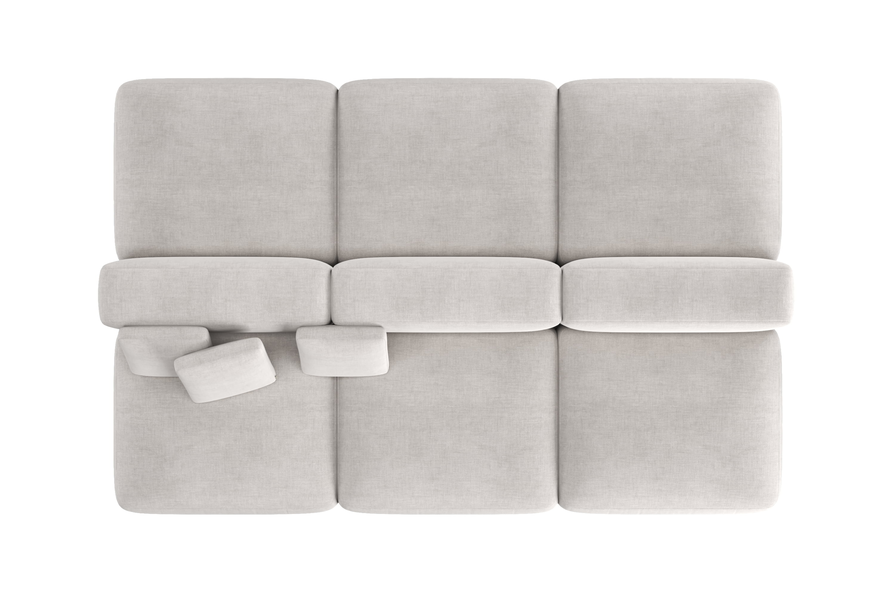 Прямой Диван Кермит двусторонний трехместный. Фото 8