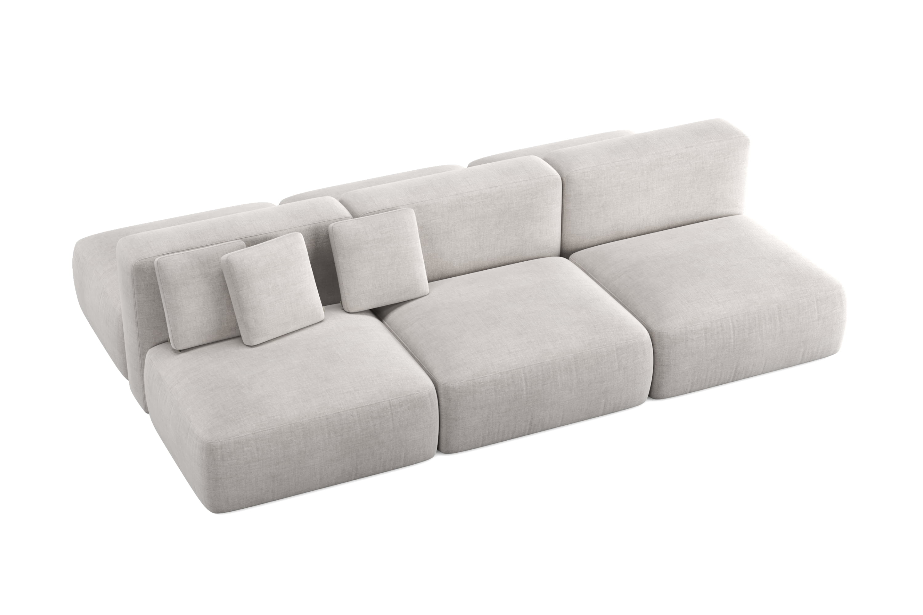 Прямой Диван Кермит двусторонний трехместный  размер 300х185 см. Фото 2