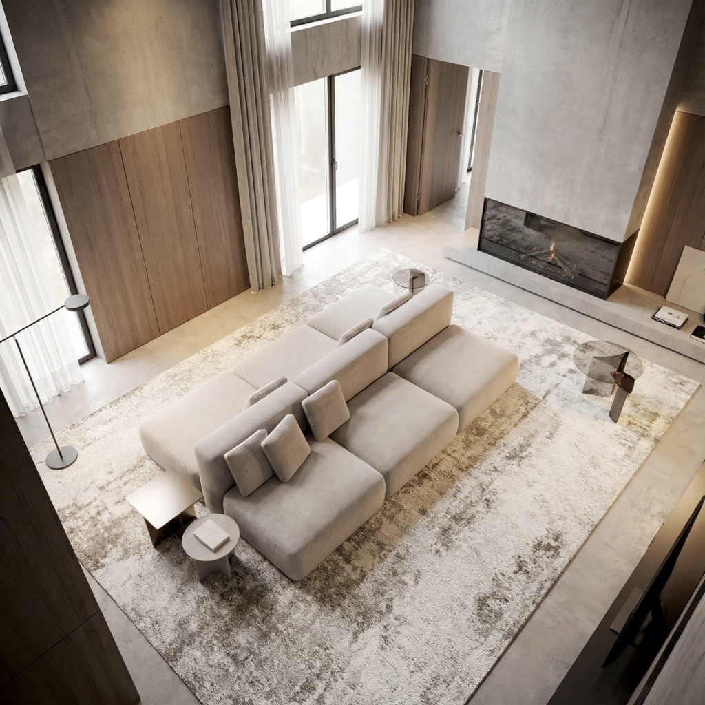 Диван Кермит двусторонний в интерьере в обивке: Domiart Missoni 10. Фото 8