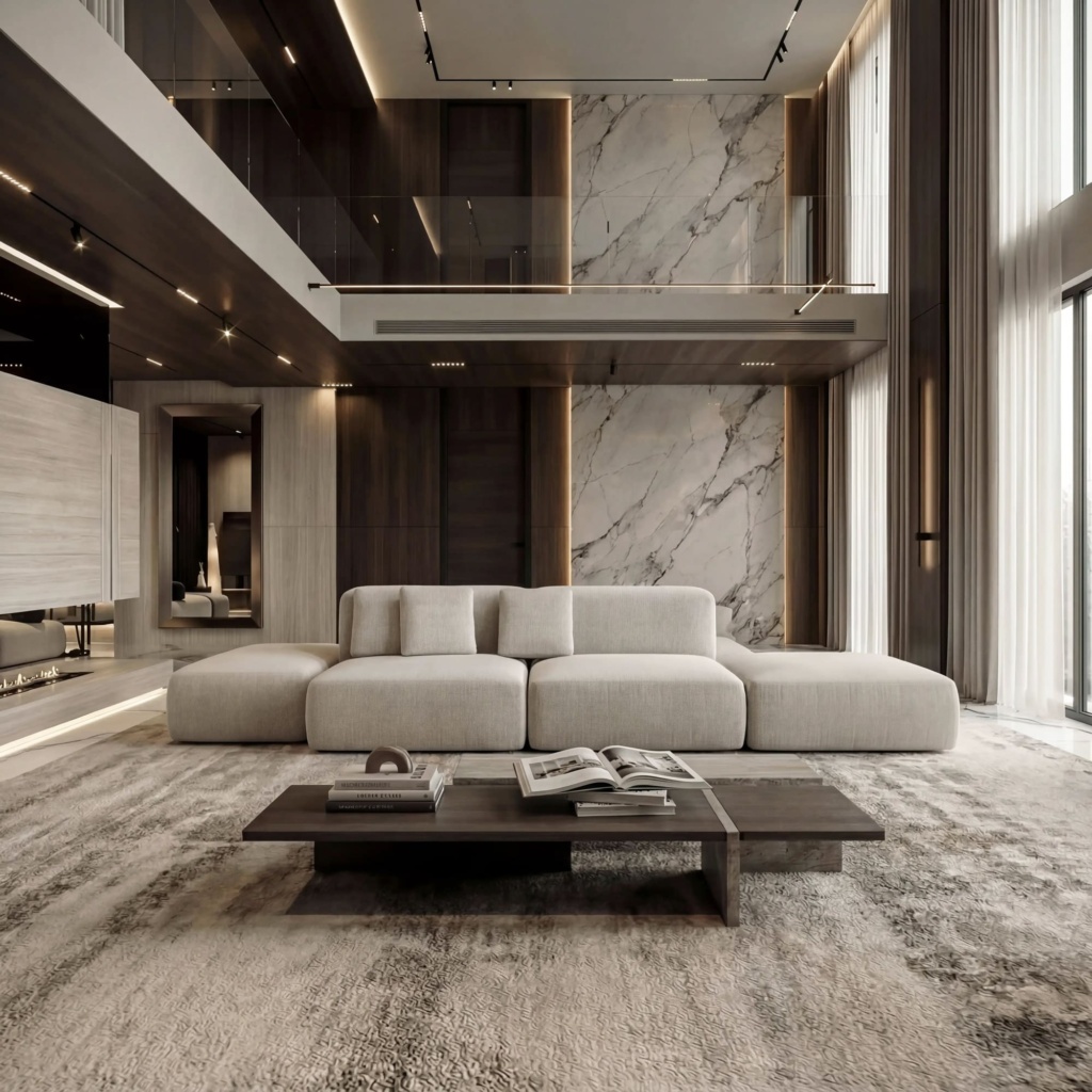 Диван Кермит двусторонний в интерьере в обивке: Domiart Missoni 10. Фото 7