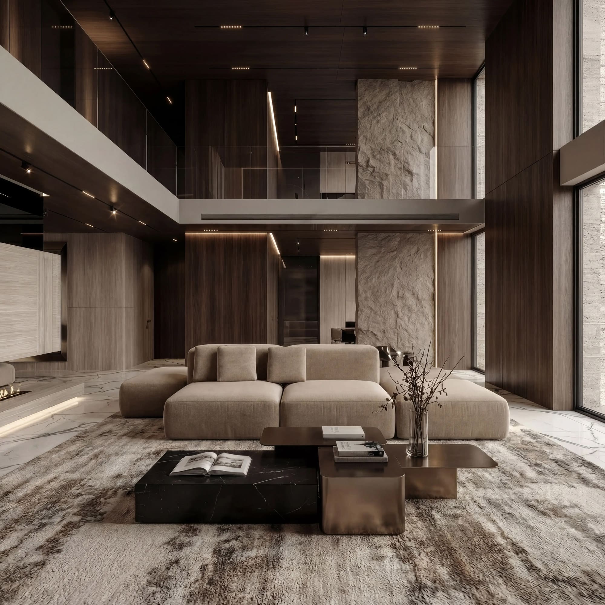 Диван Кермит двусторонний в интерьере в обивке: Egida Teddy 305. Фото 1