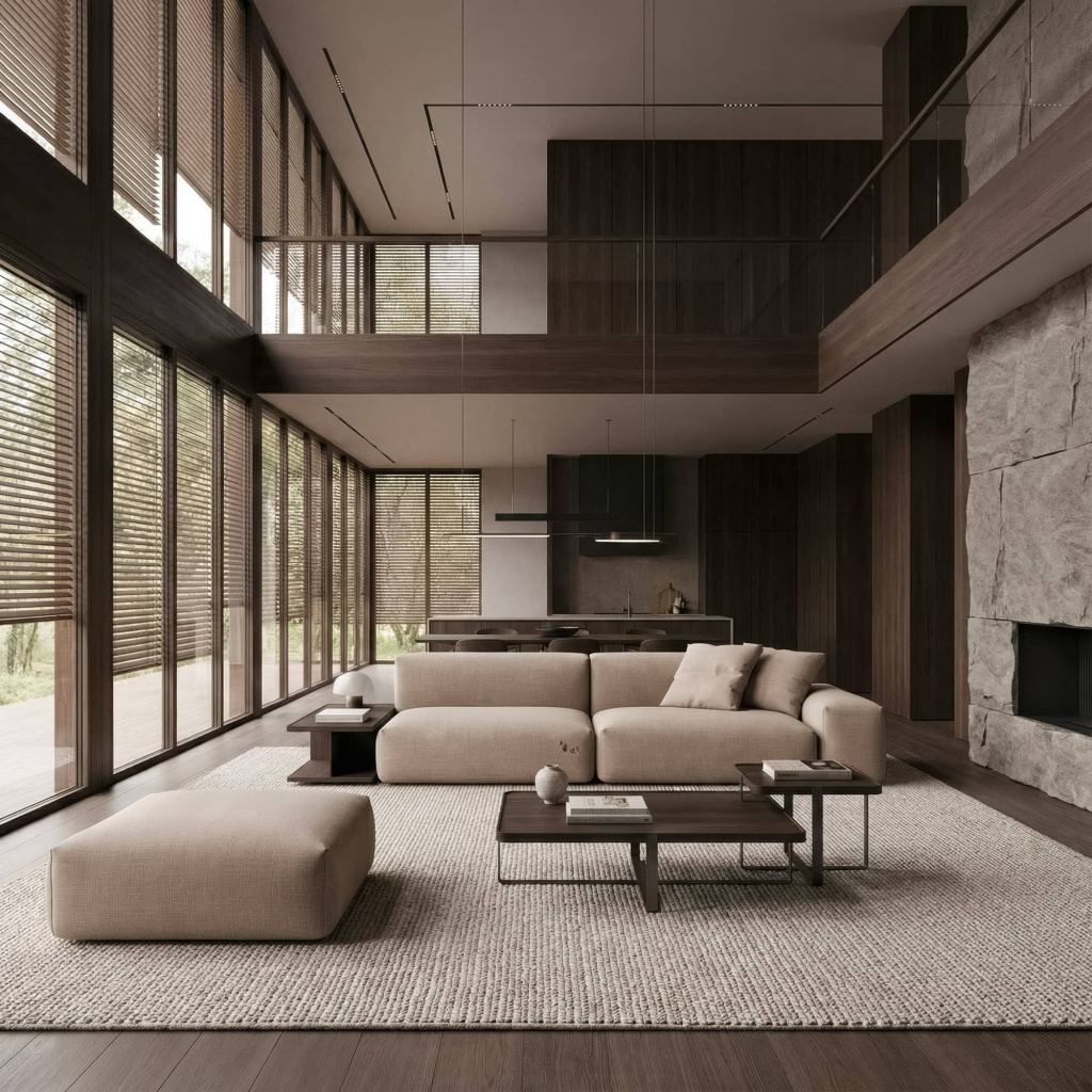 Диван Трэвис в интерьере в обивке: Art Vision Rafael 12. Фото 6