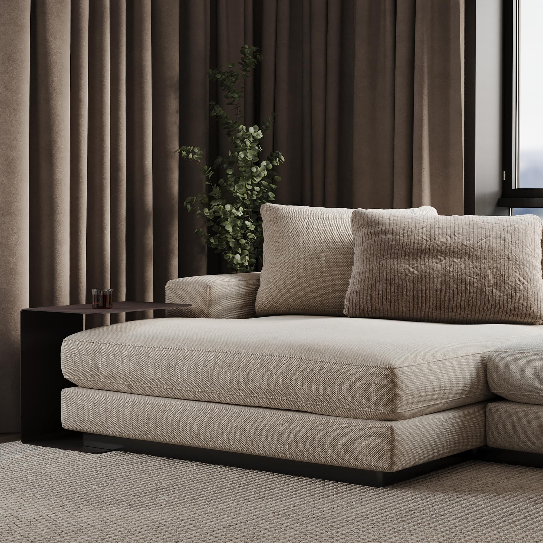 Диван Адам: архитектурный центр гостиной