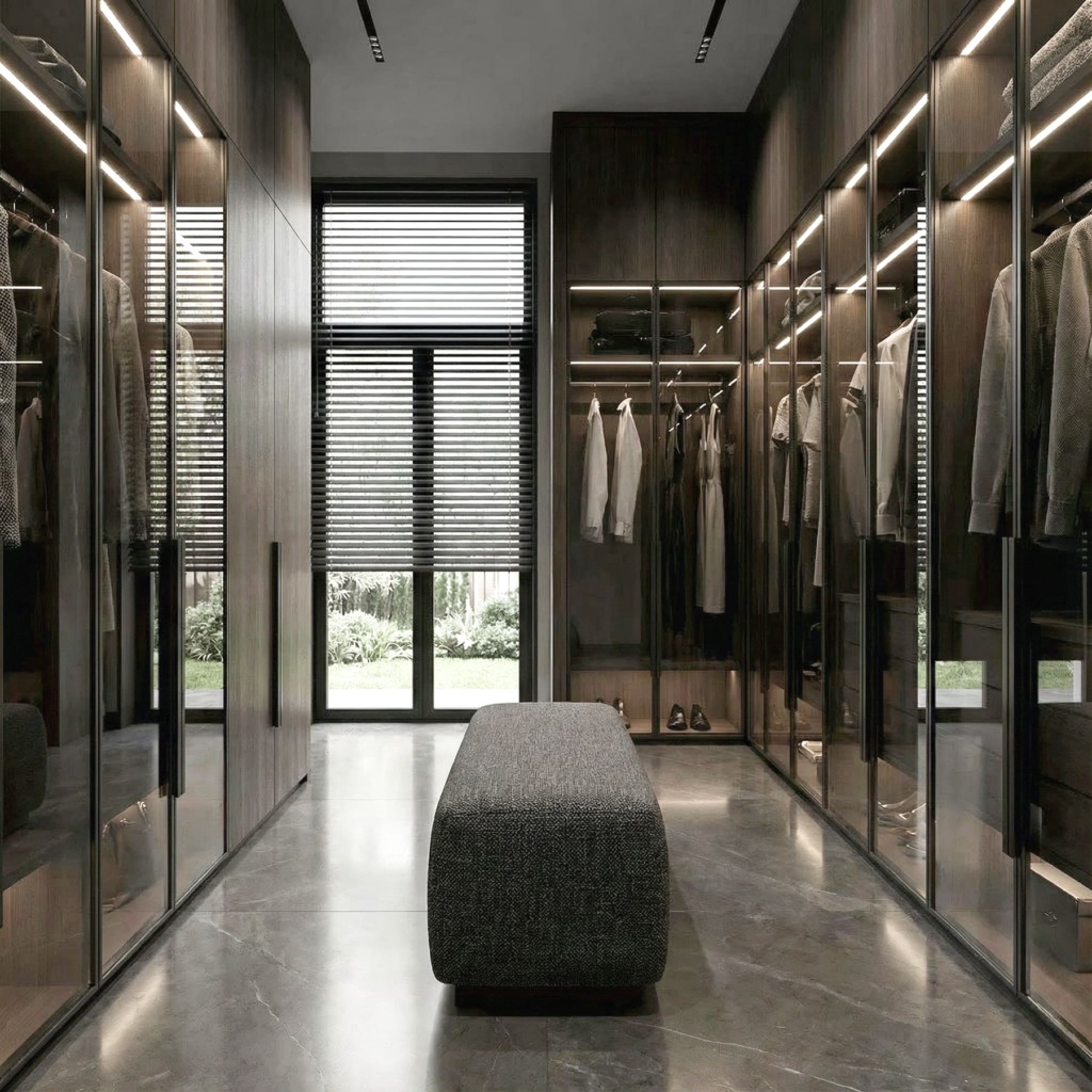 Банкетка Брэд на цоколе в интерьере. Фото 2