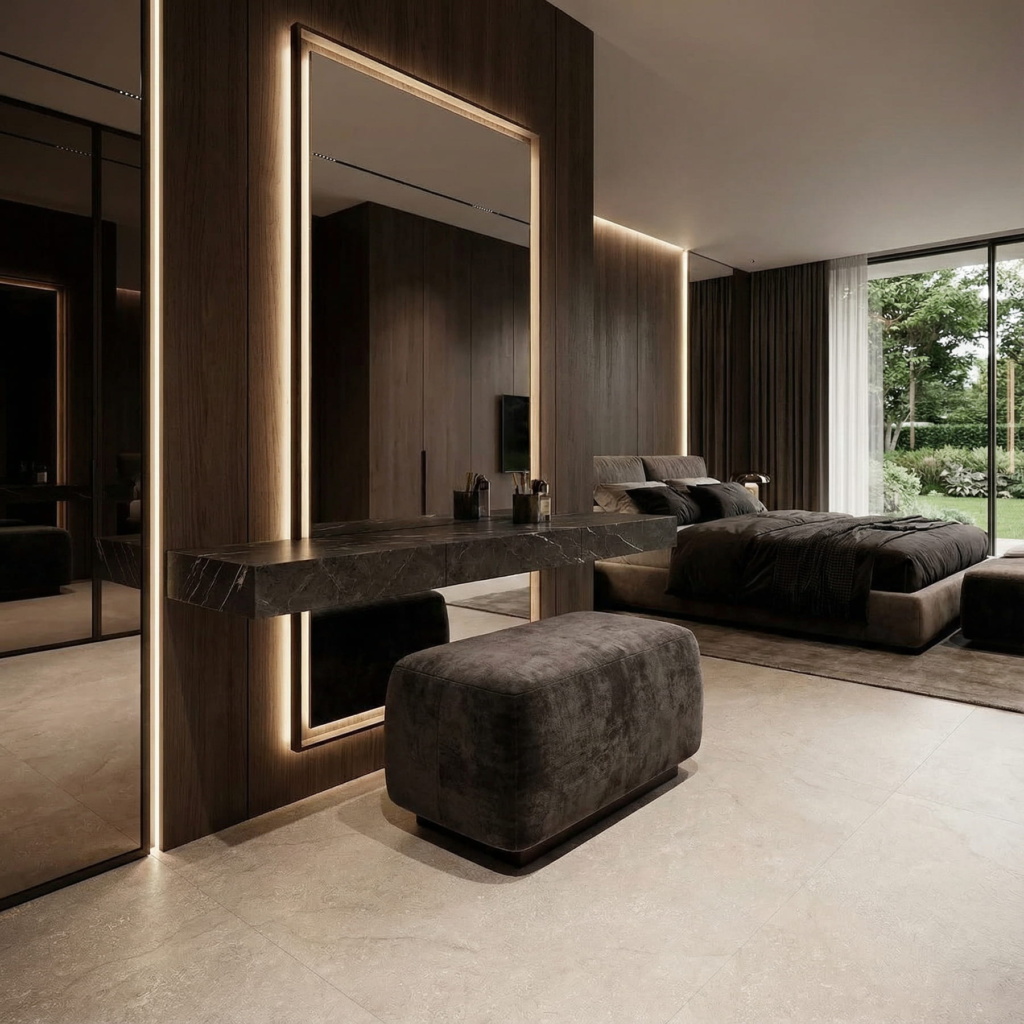 Банкетка Брэд на цоколе в интерьере. Фото 5