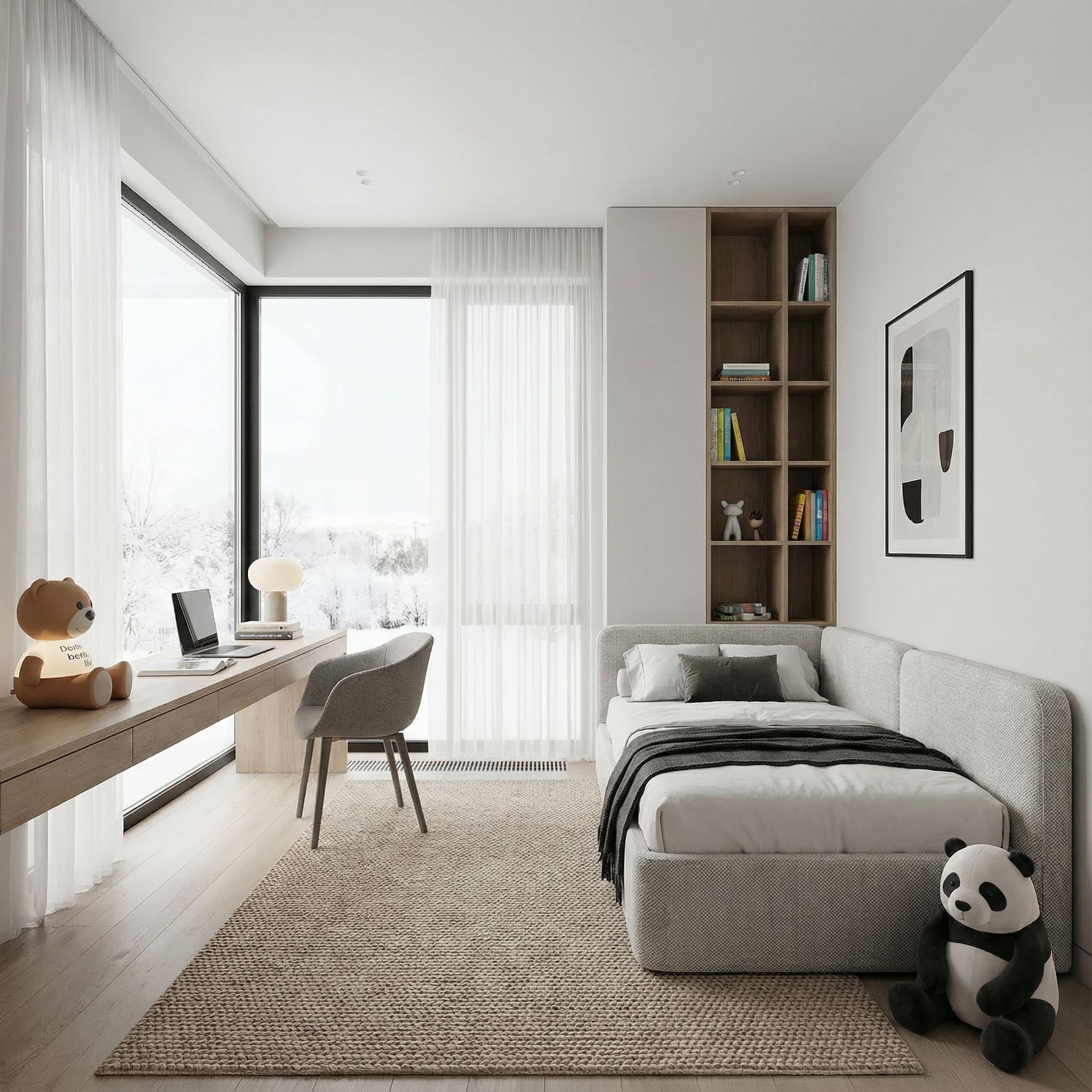 Детская кровать Оливер c одним бортом . Фото 6