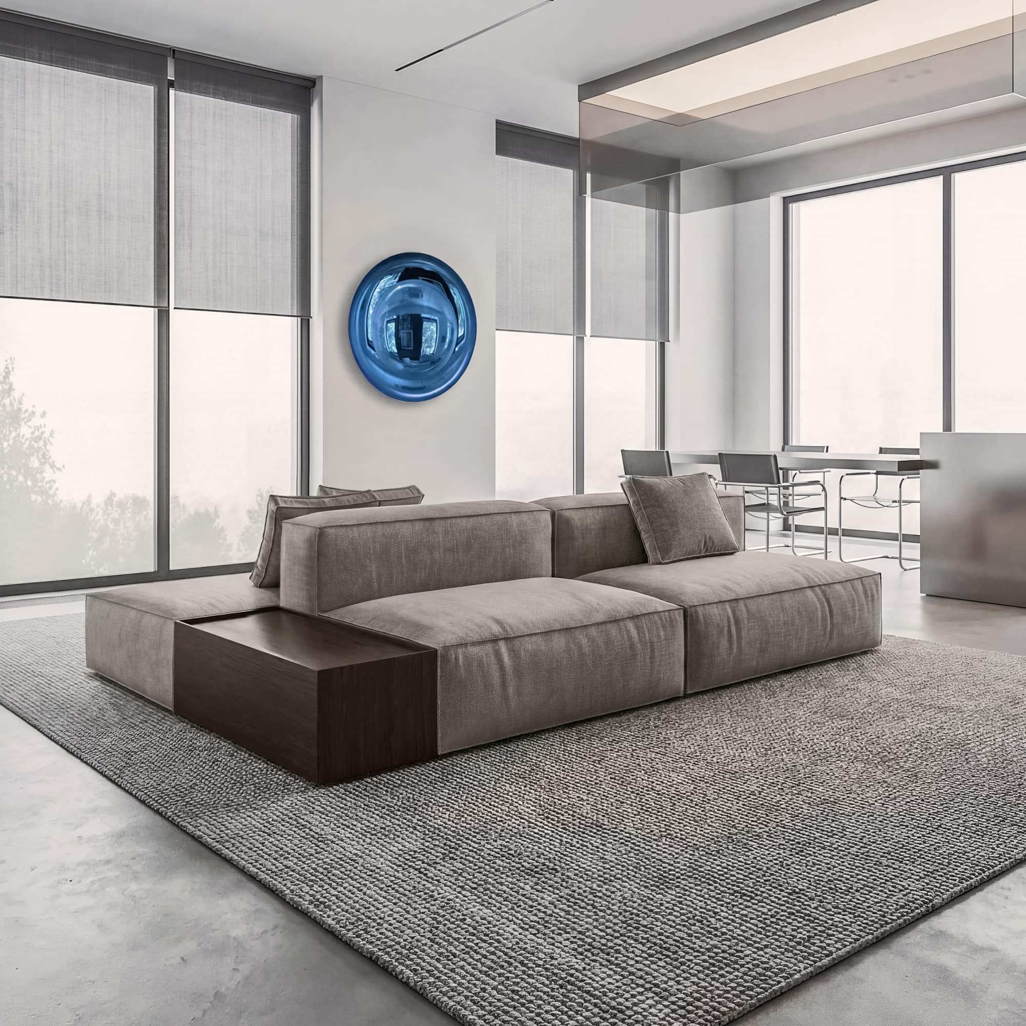 Диван Дэвис двусторонний в интерьере в обивке: ArtVision Soul 03. Фото 1