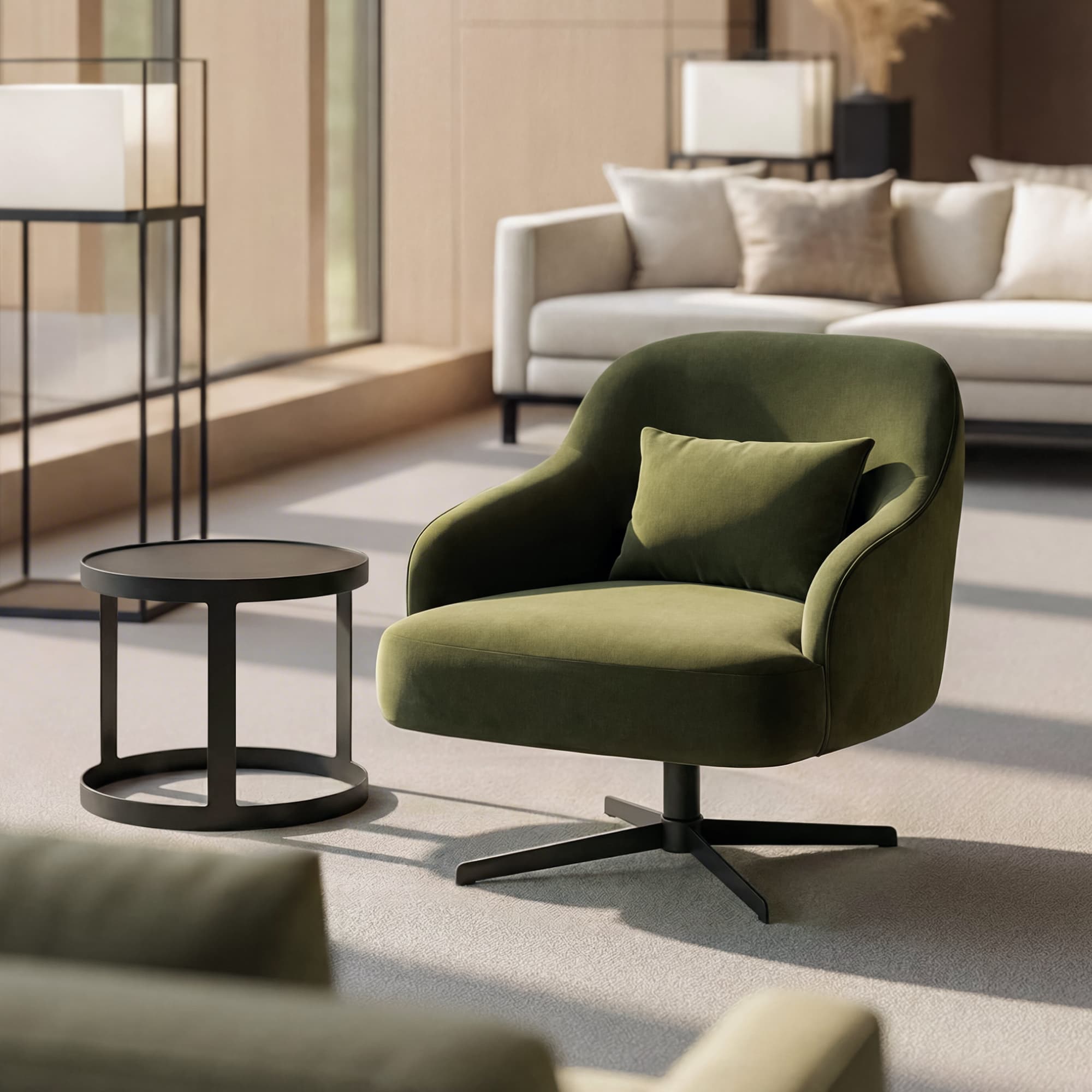 Кресло Магнус Младший поворотное в интерьере в обивке: ArtVision Lazio 14. Фото 1