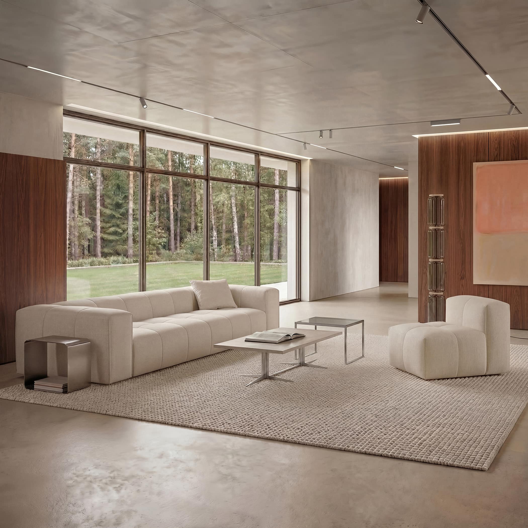 Диван Риттер в интерьере в обивке: Domiart Marino 02. Фото 1